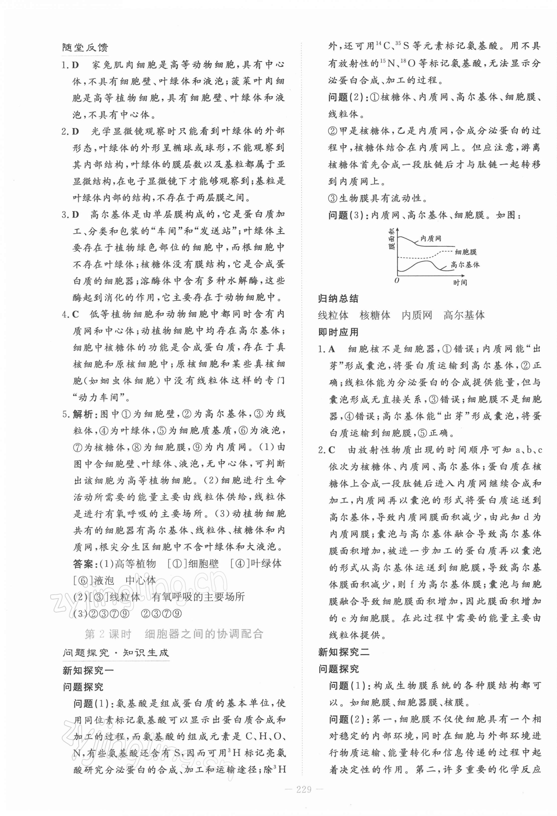 2021年自主學(xué)習(xí)能力測(cè)評(píng)導(dǎo)與練生物必修1人教版 第15頁