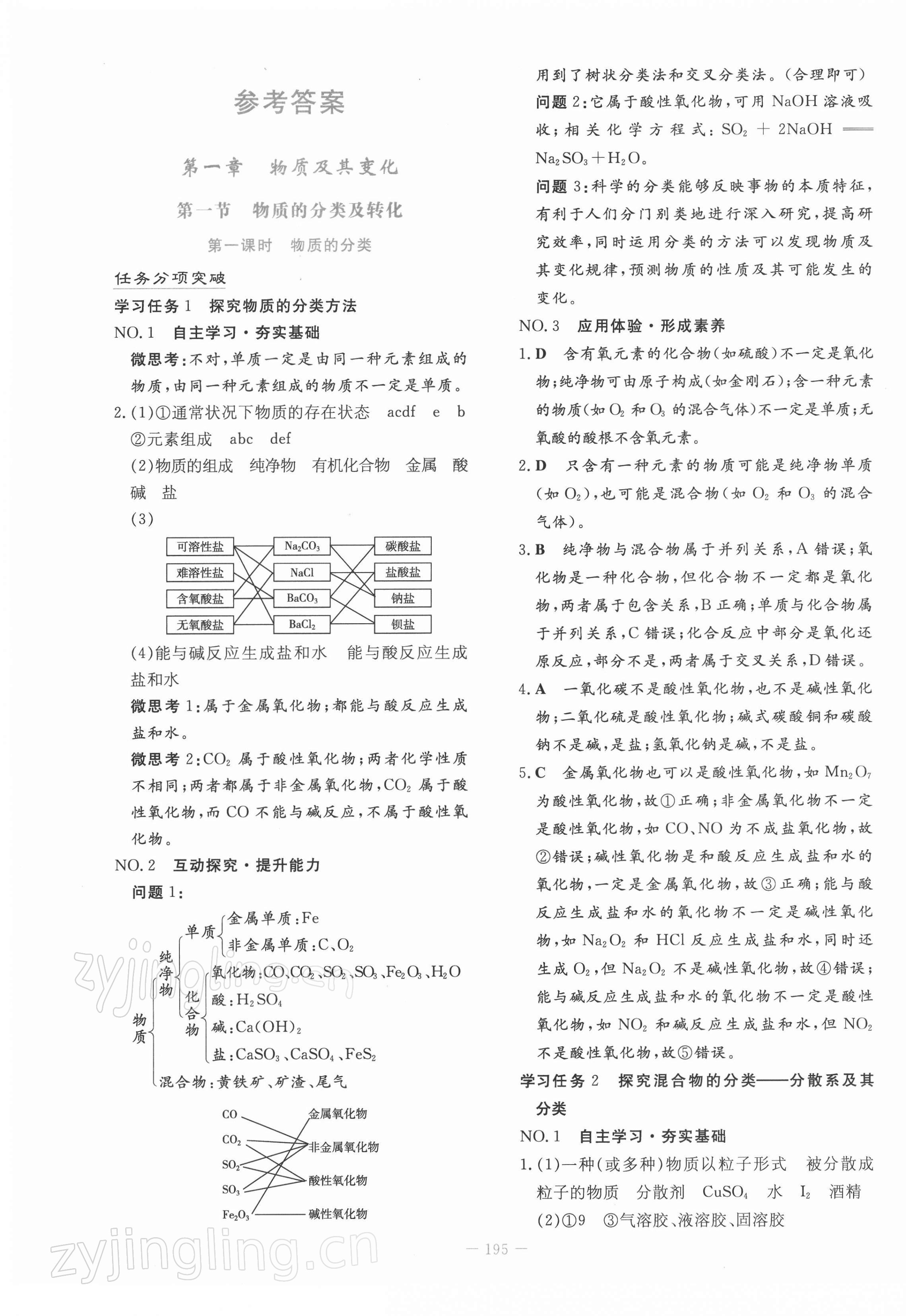 2021年自主學習能力測評導與練一化學必修第一冊人教版 第1頁