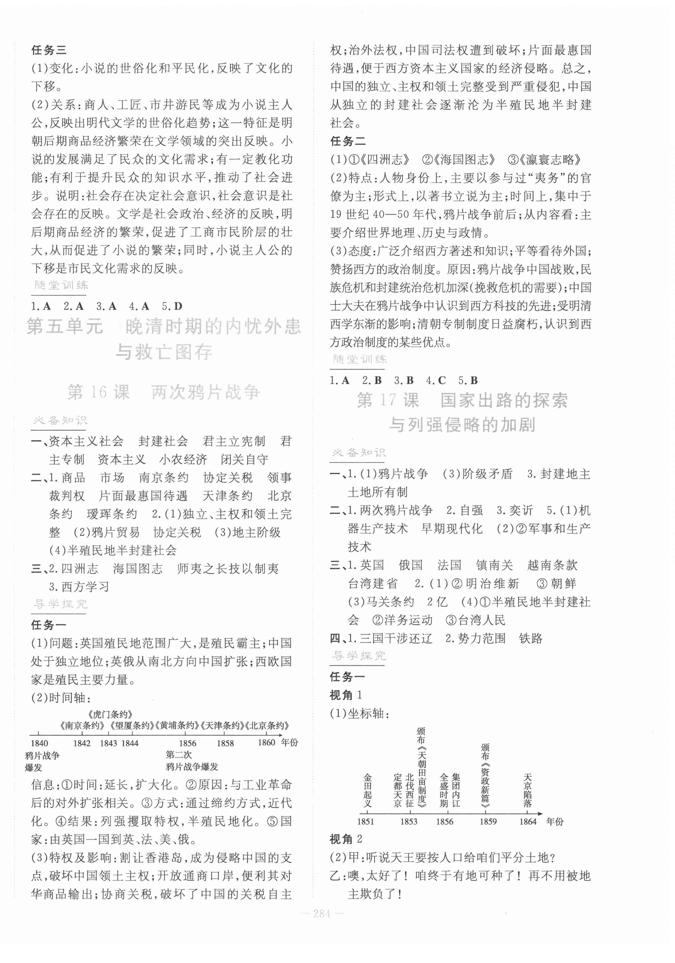 2021年自主學習能力測評導與練歷史必修中外歷史綱要上人教版 第10頁