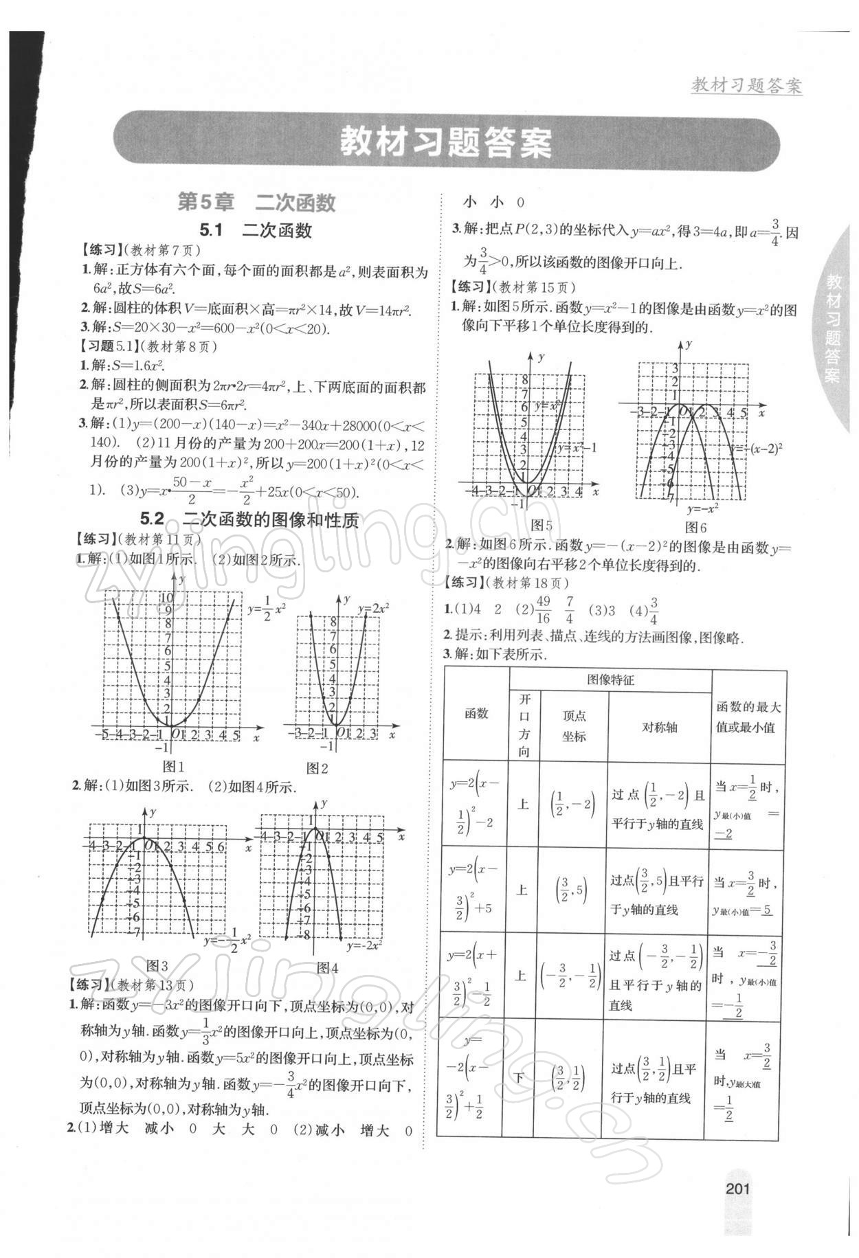 2022年教材課本九年級(jí)數(shù)學(xué)下冊(cè)蘇科版 參考答案第1頁(yè)