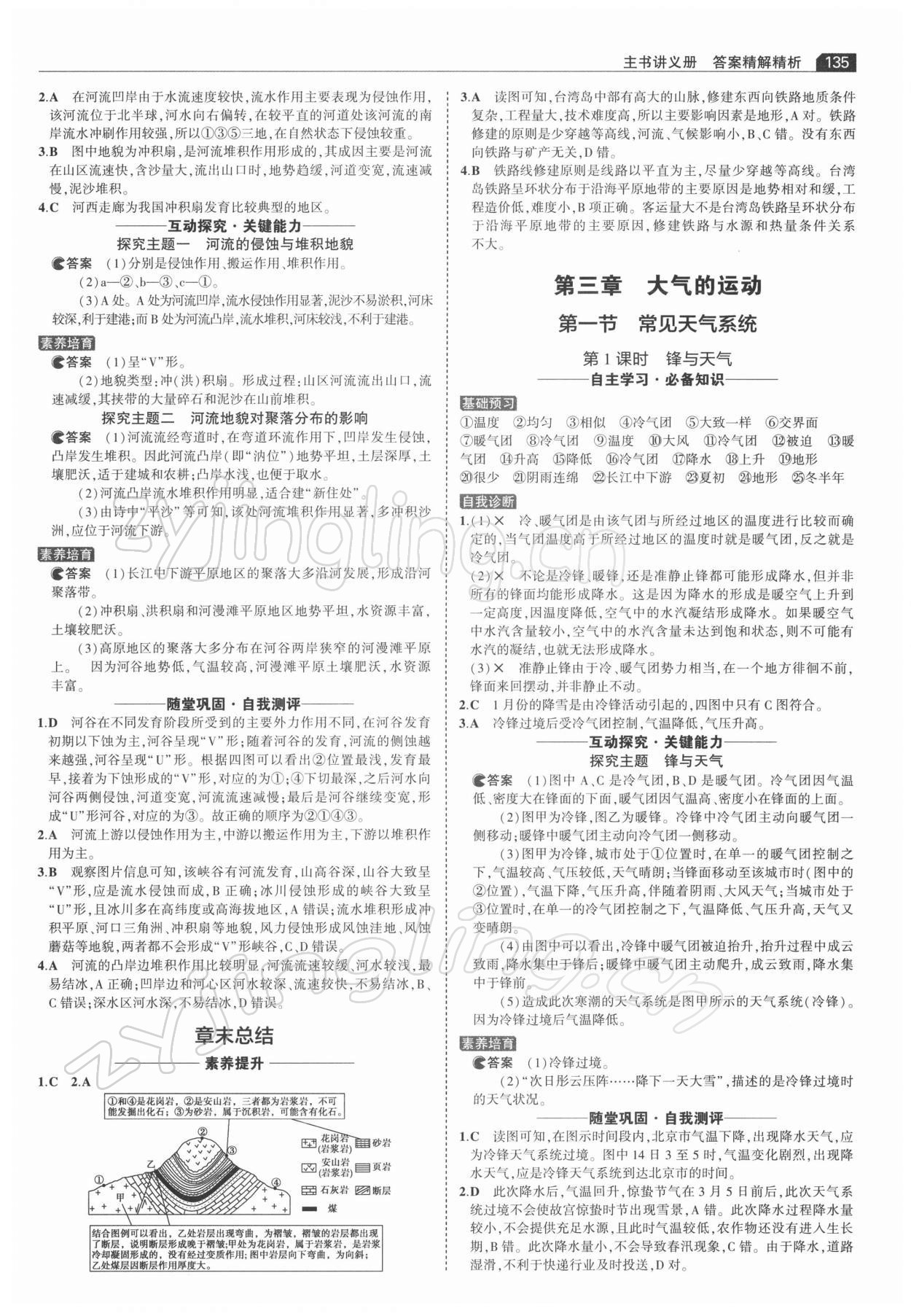 2021年3年高考2年模擬地理人教版選擇性必修1自然地理基礎(chǔ) 第5頁