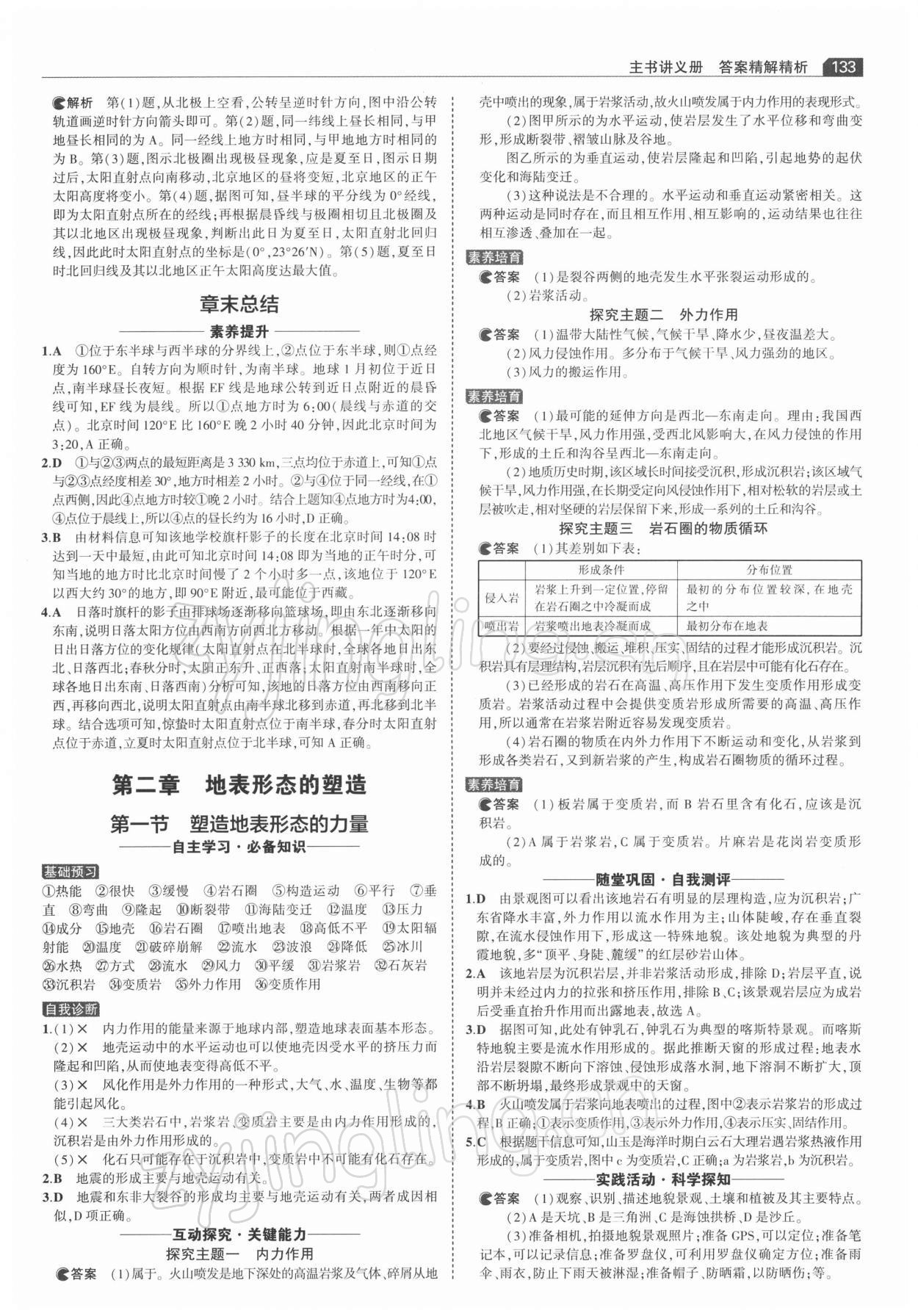 2021年3年高考2年模擬地理人教版選擇性必修1自然地理基礎(chǔ) 第3頁