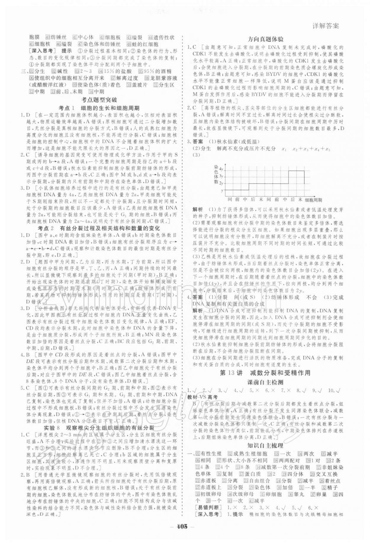 2021年金版教程高考科學(xué)復(fù)習(xí)解決方案生物經(jīng)典版 參考答案第15頁