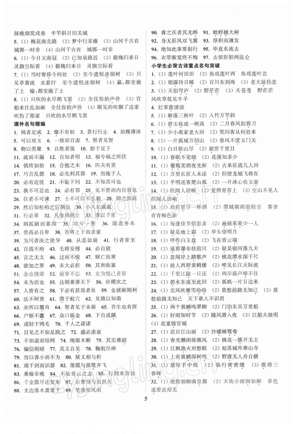 2022年通城1典中考复习方略语文盐城专用 第5页