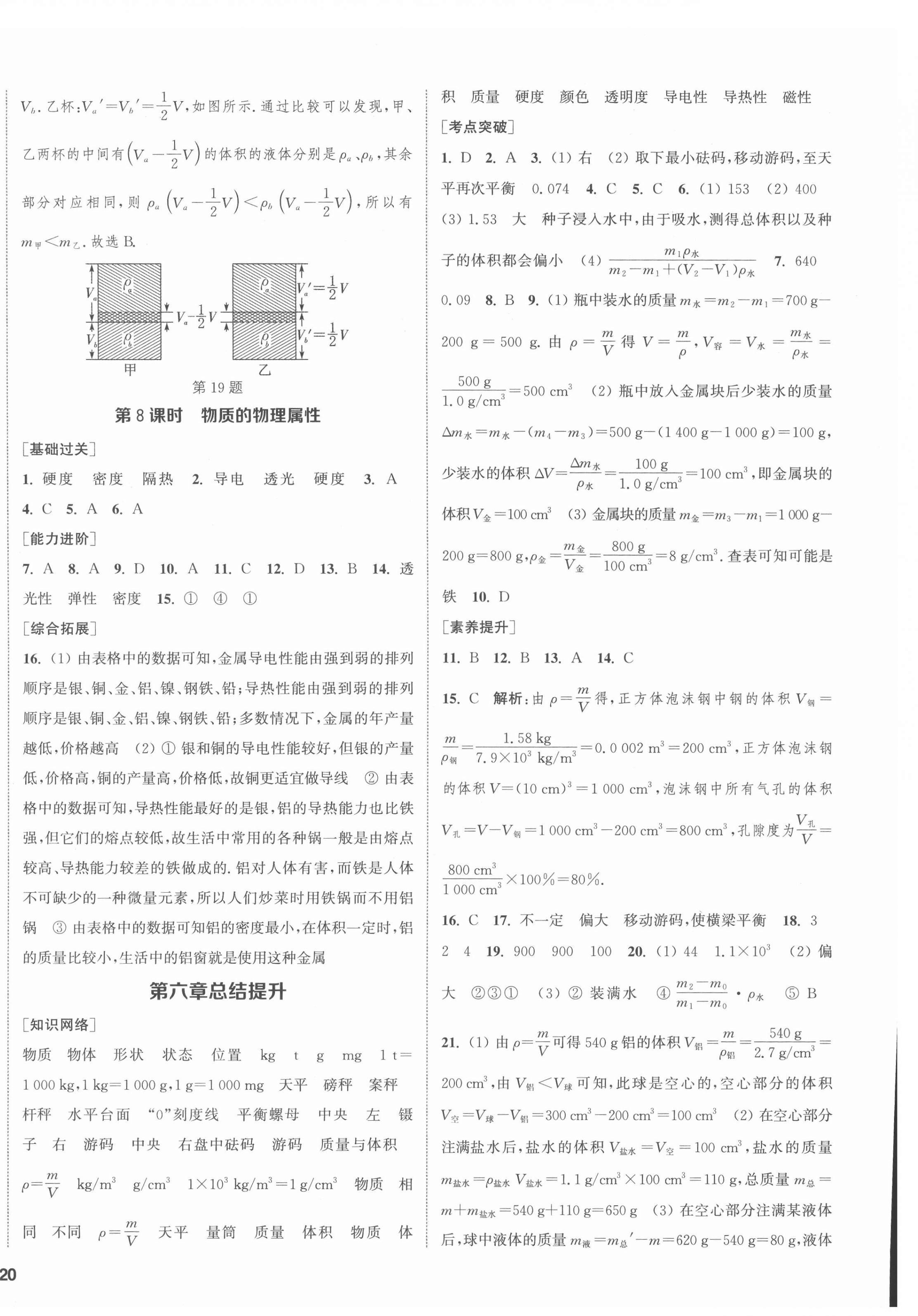 2022年金鑰匙1加1八年級物理下冊江蘇版鹽城專版 參考答案第4頁