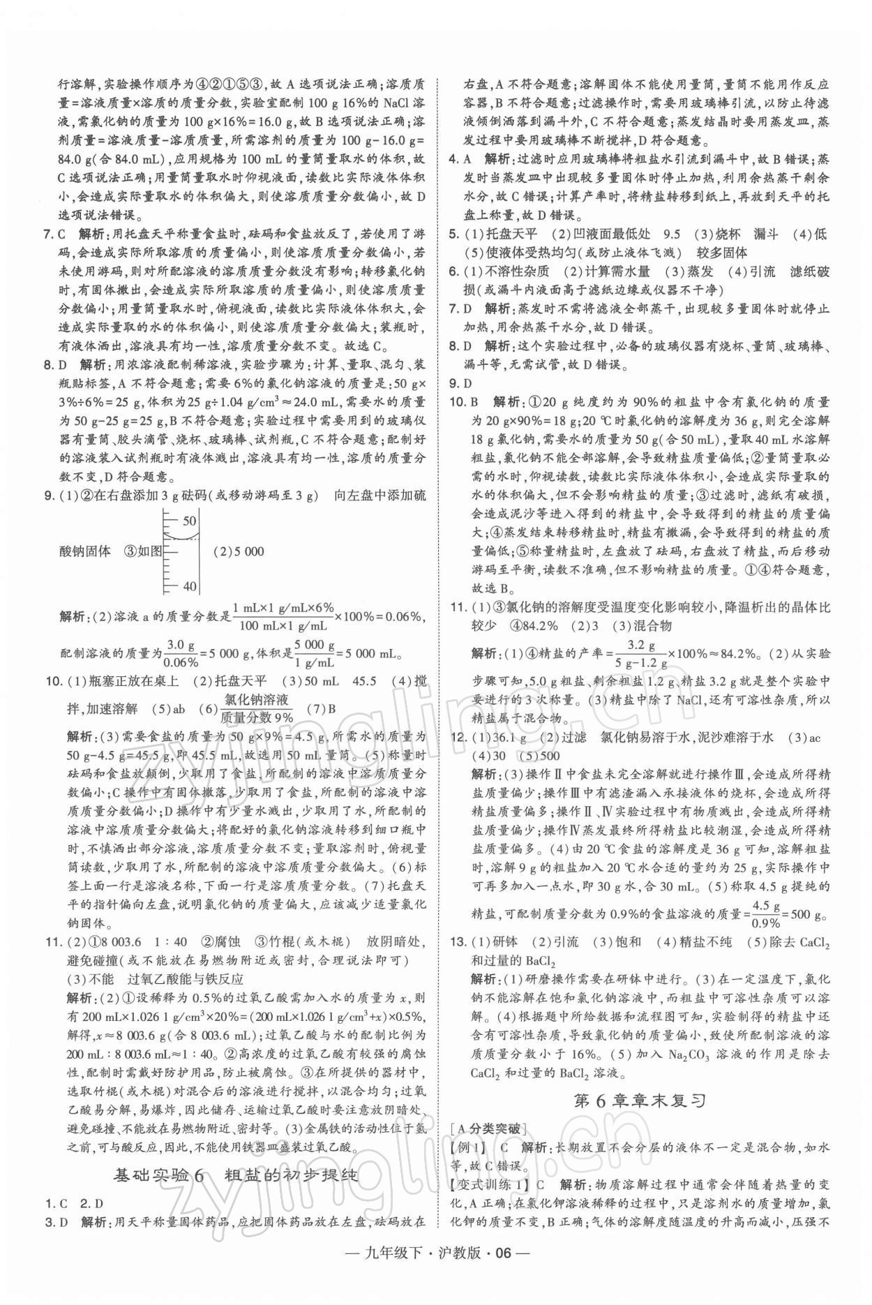 2022年學(xué)霸題中題九年級化學(xué)下冊滬教版 第6頁