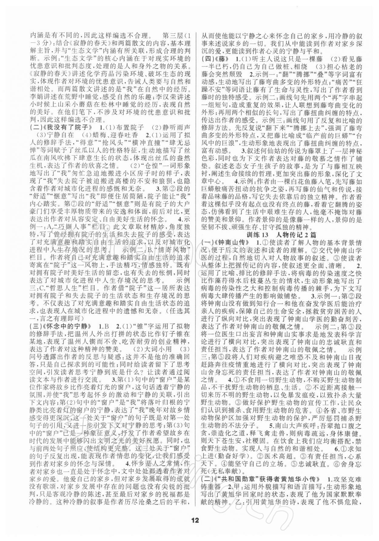 2021年中考高高手語文 第12頁
