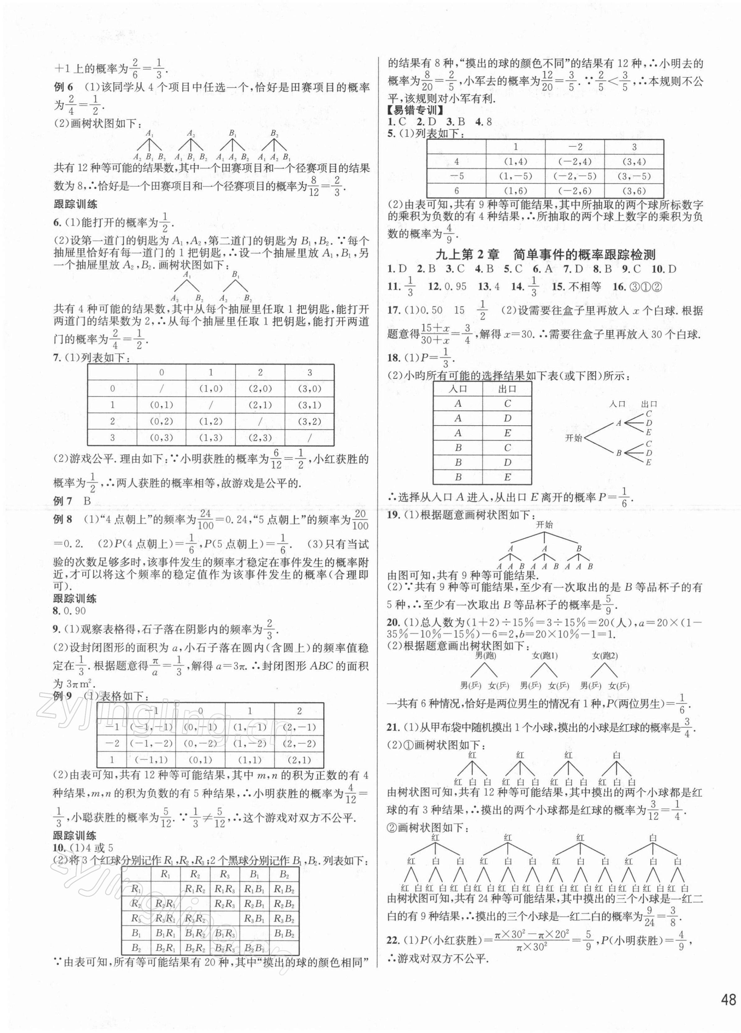 2021年各地期末名卷精選九年級數(shù)學(xué)全一冊浙教版 第3頁