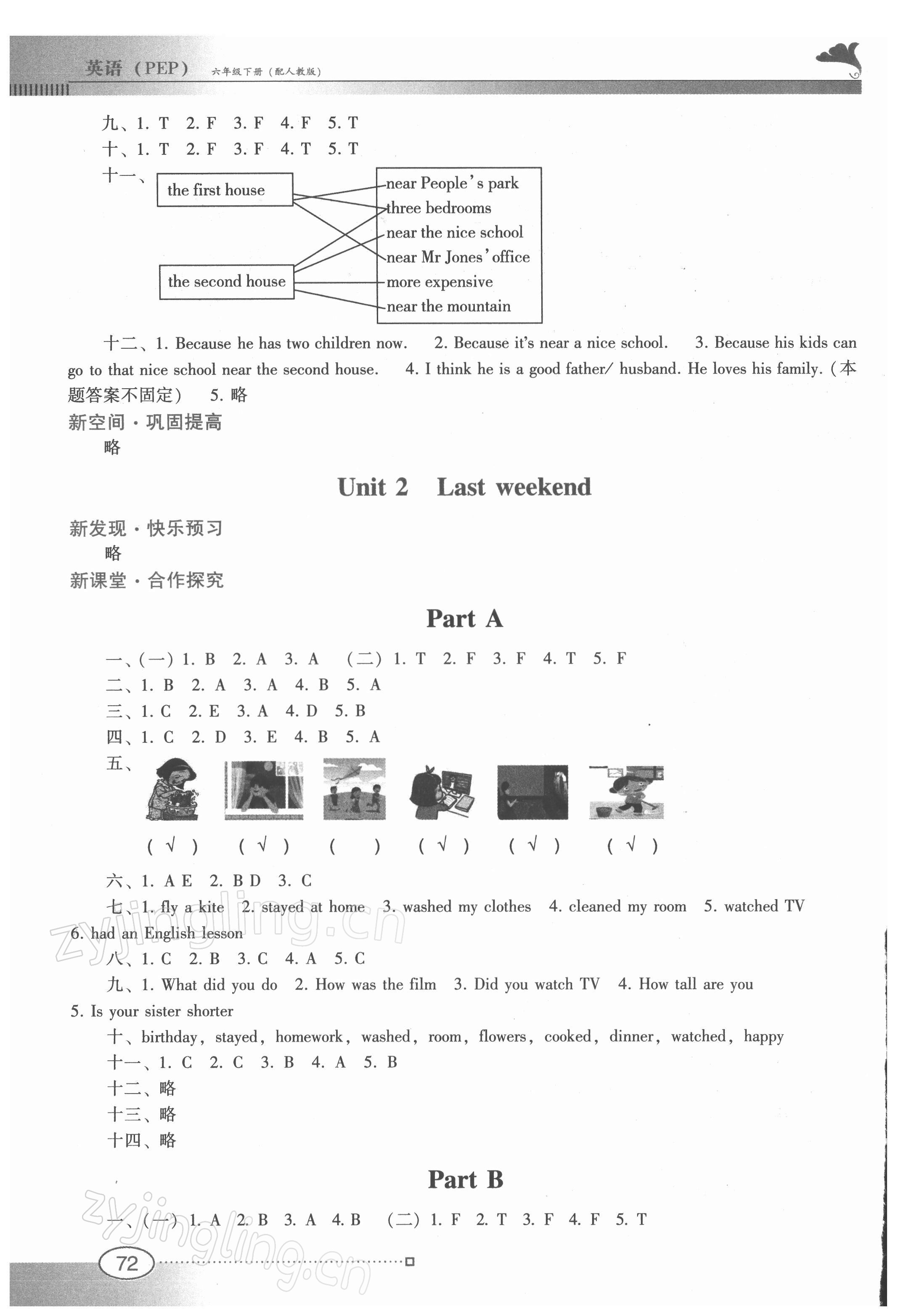 2022年南方新課堂金牌學(xué)案六年級(jí)英語下冊(cè)人教版 第2頁