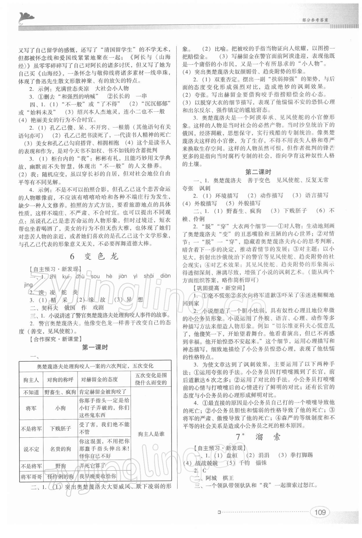 2022年南方新课堂金牌学案九年级语文下册人教版 第5页