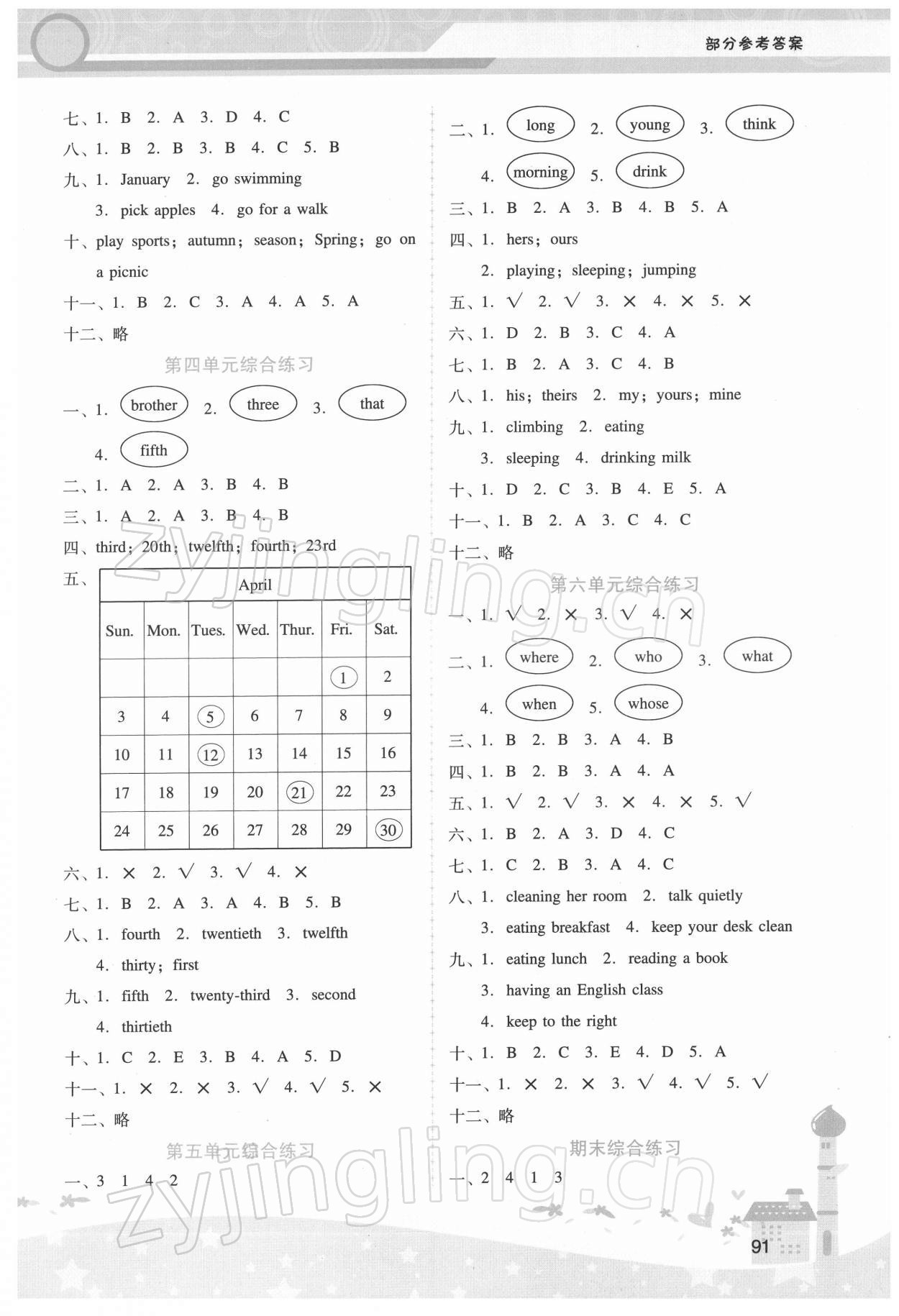 2022年新課程學(xué)習(xí)輔導(dǎo)五年級英語下冊人教版 第5頁