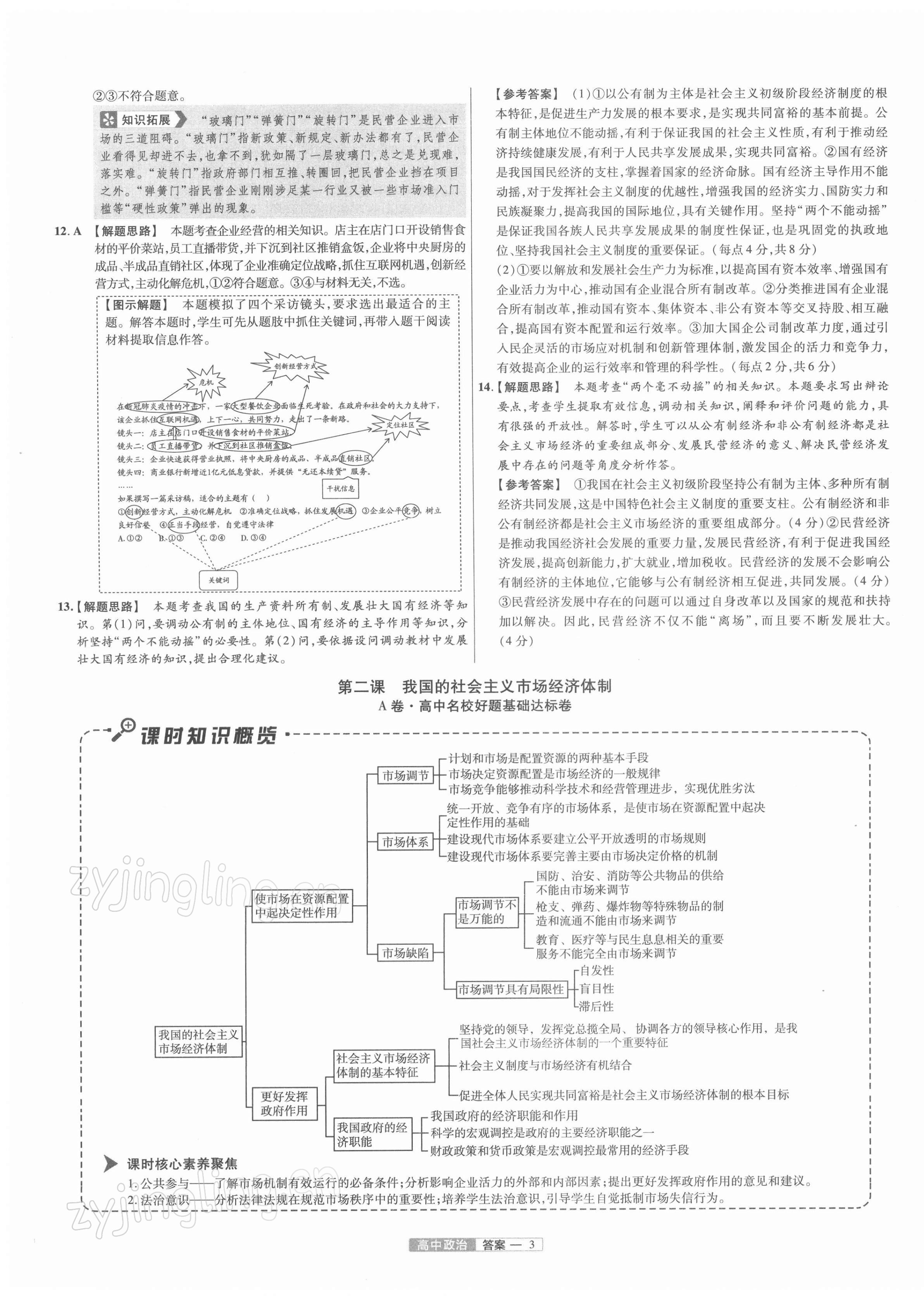 2021年金考卷活頁題選高中道德與法治必修2人教版 第3頁