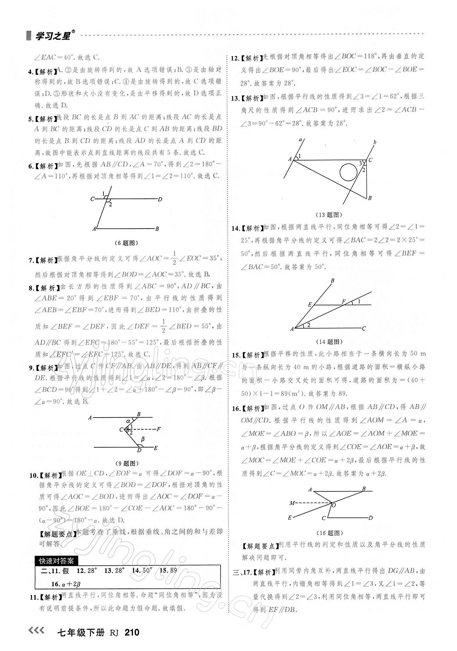 2022年課課幫七年級數(shù)學下冊人教版大連專版 第6頁