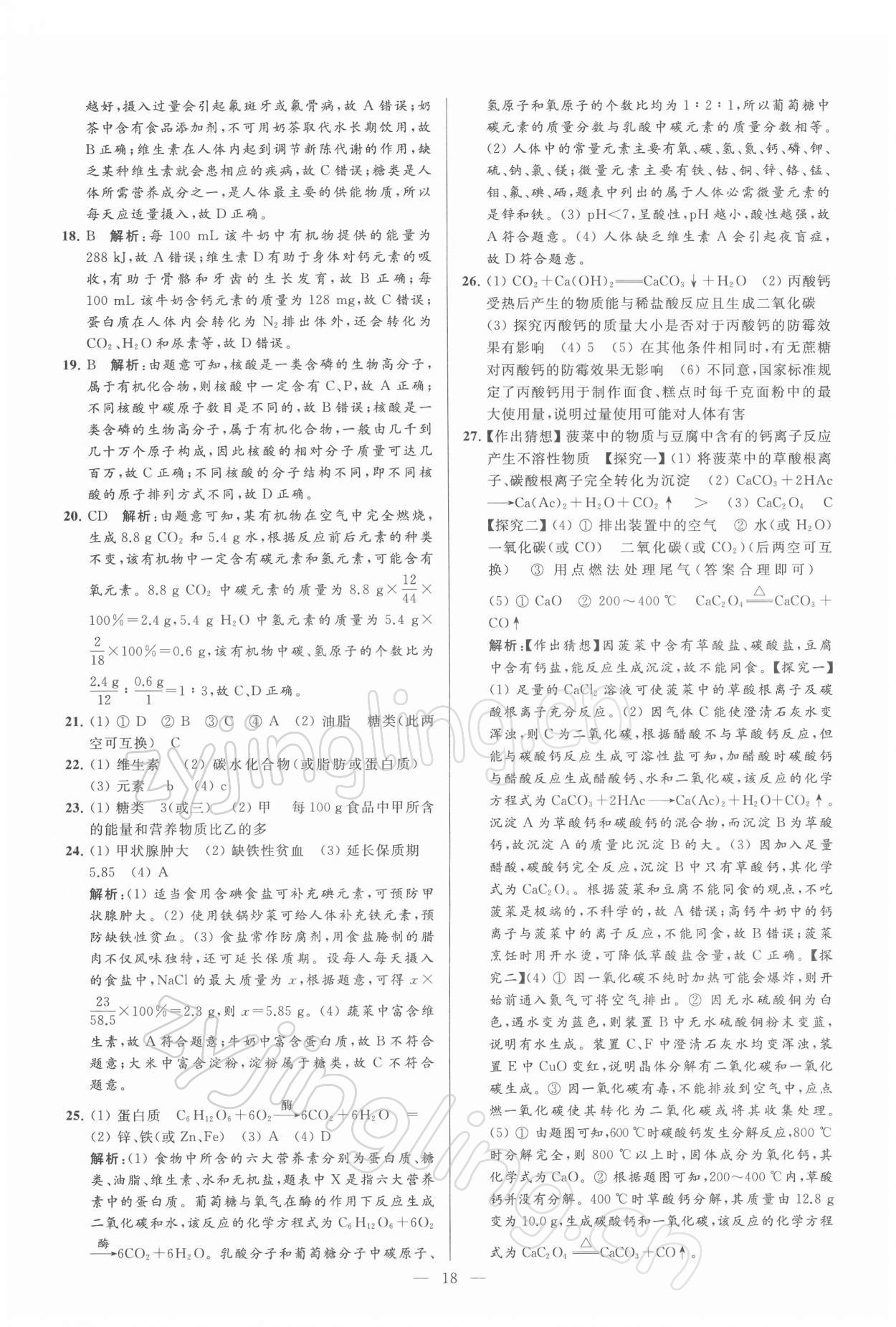 2022年亮點給力大試卷九年級化學(xué)下冊滬教版 第18頁