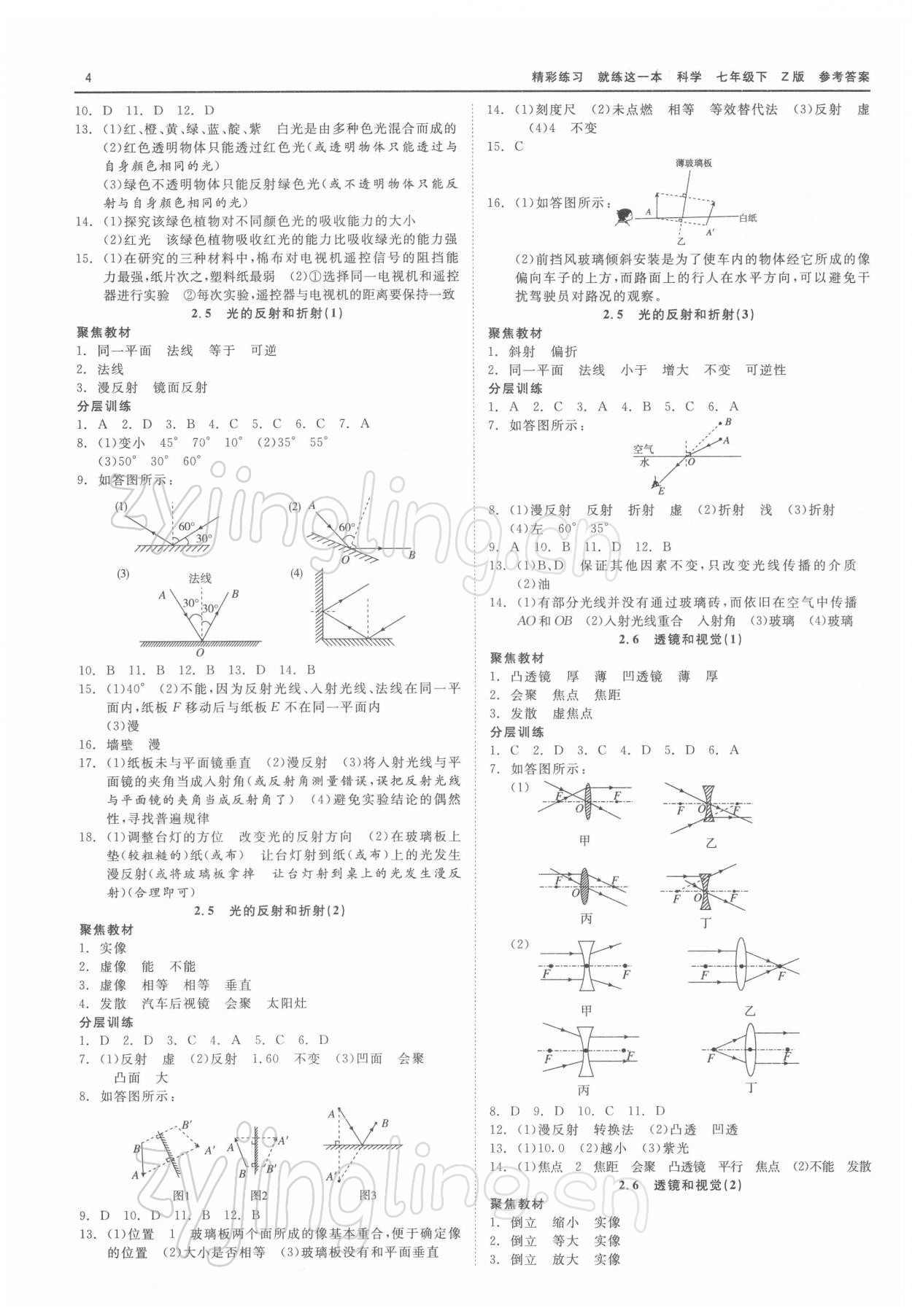 2022年精彩练习就练这一本七年级科学下册浙教版 第4页