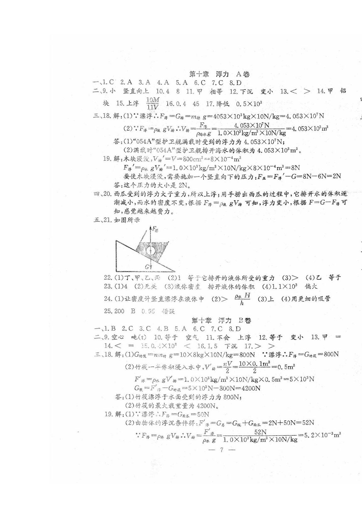 2022年文曲星中考總復(fù)習(xí)物理人教版 第7頁(yè)