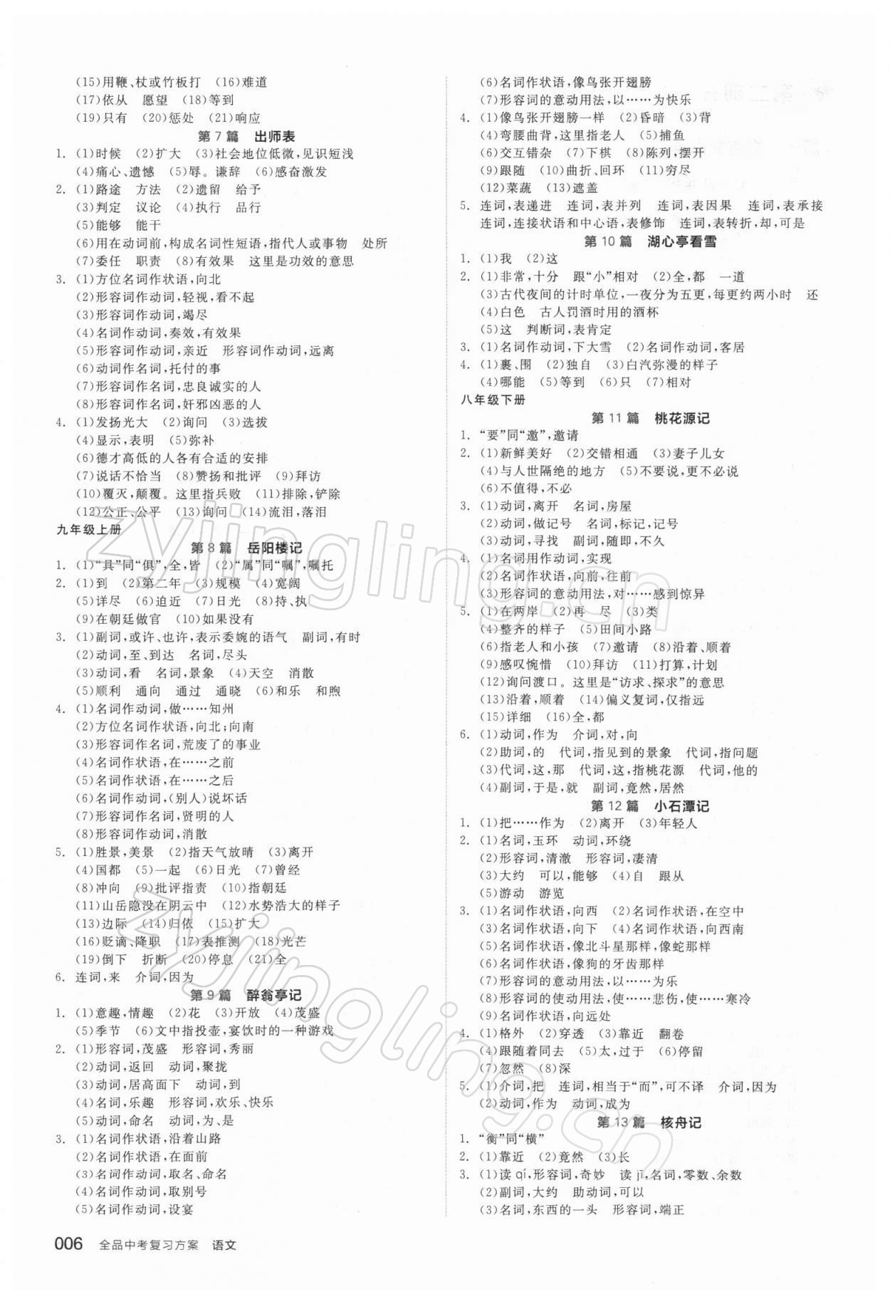 2022年全品中考復習方案語文徐州專版 第6頁