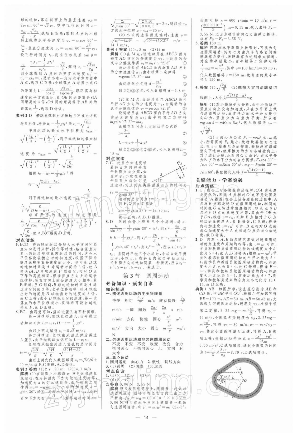 2021年同步測(cè)控優(yōu)化設(shè)計(jì)高考總復(fù)習(xí)物理 參考答案第13頁(yè)