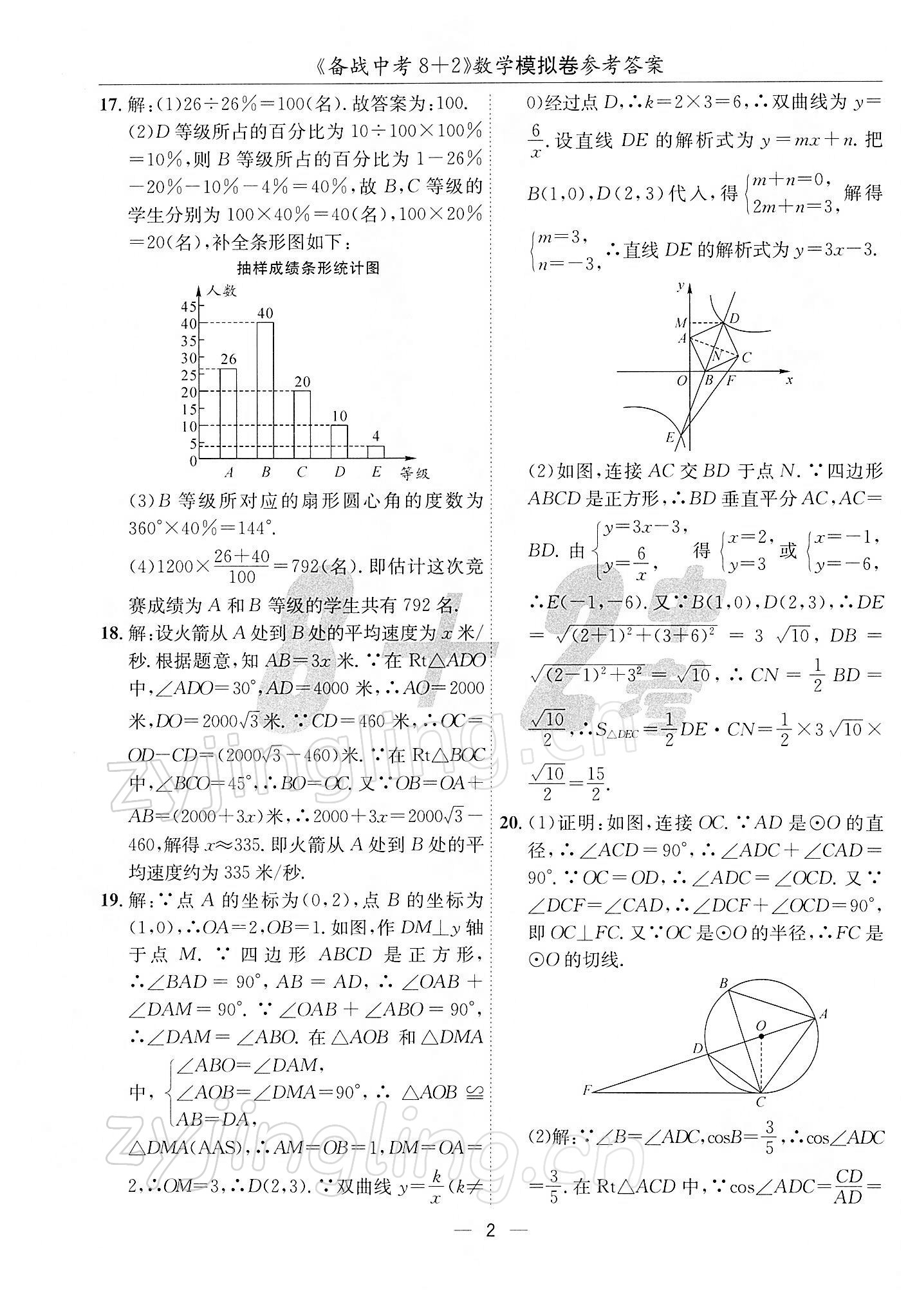 2022年備戰(zhàn)中考8加2數(shù)學(xué)中考成都專版 第2頁