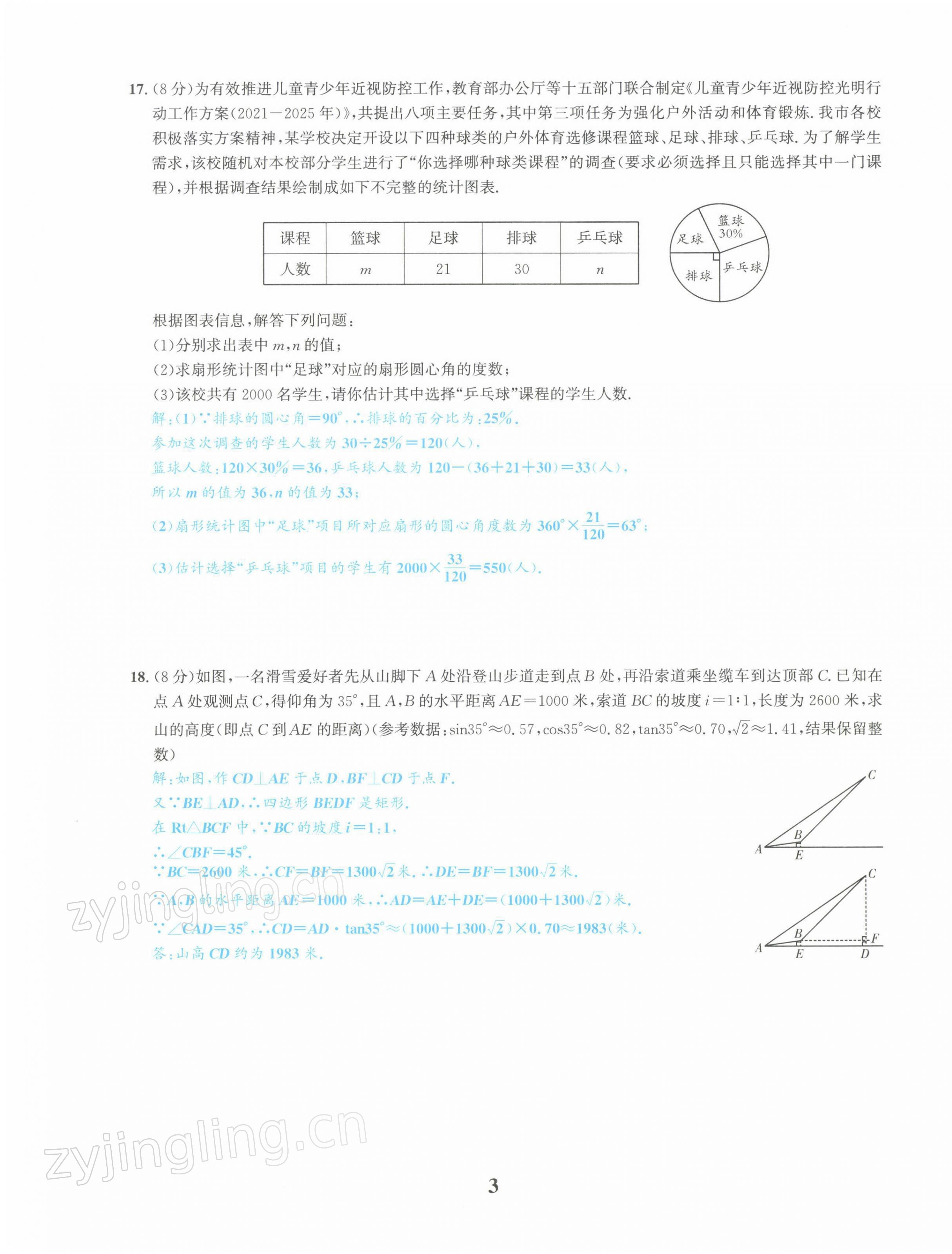 2022年中考1號數(shù)學 第3頁