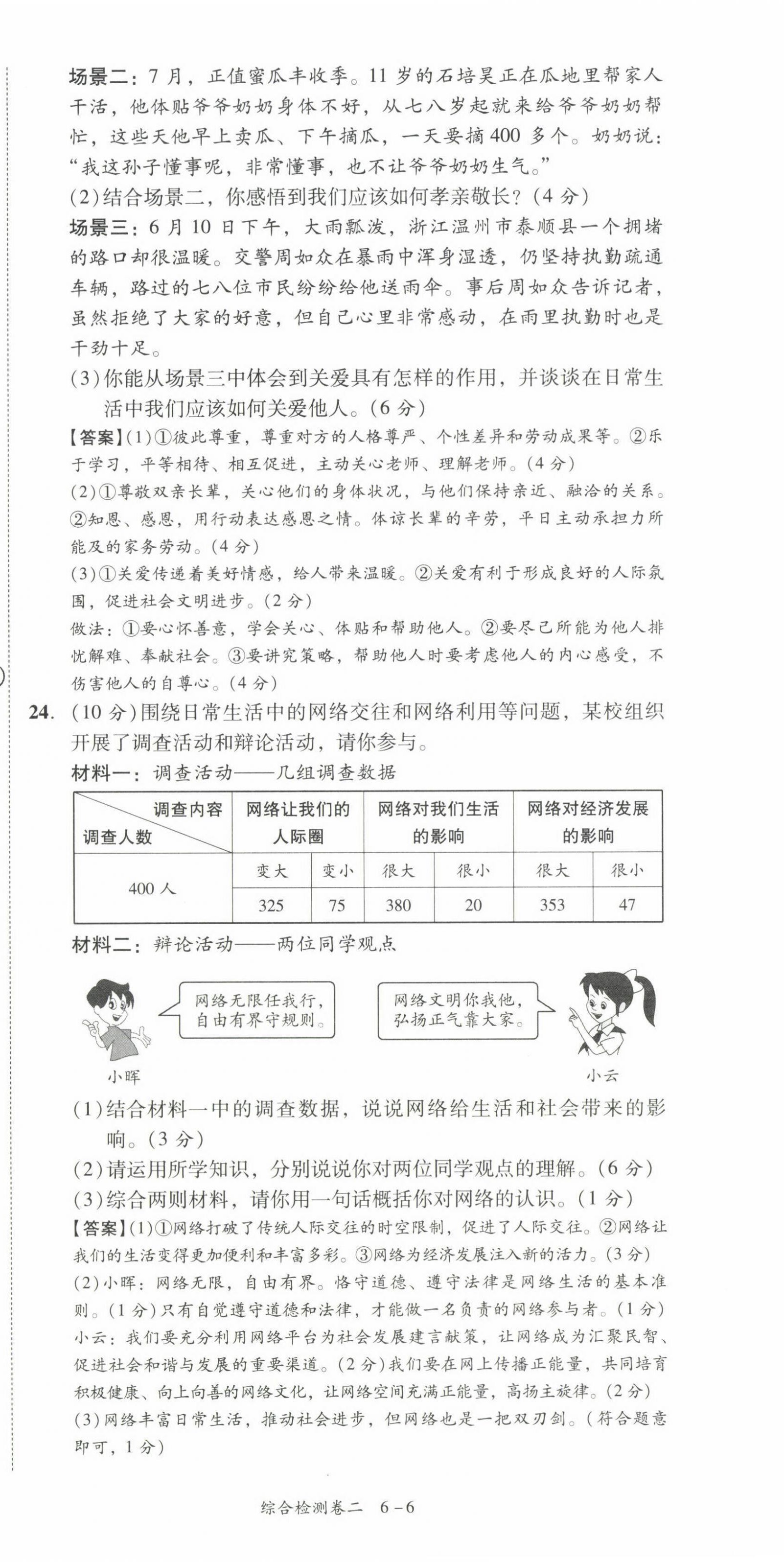 2022年中考狀元道德與法治 參考答案第33頁