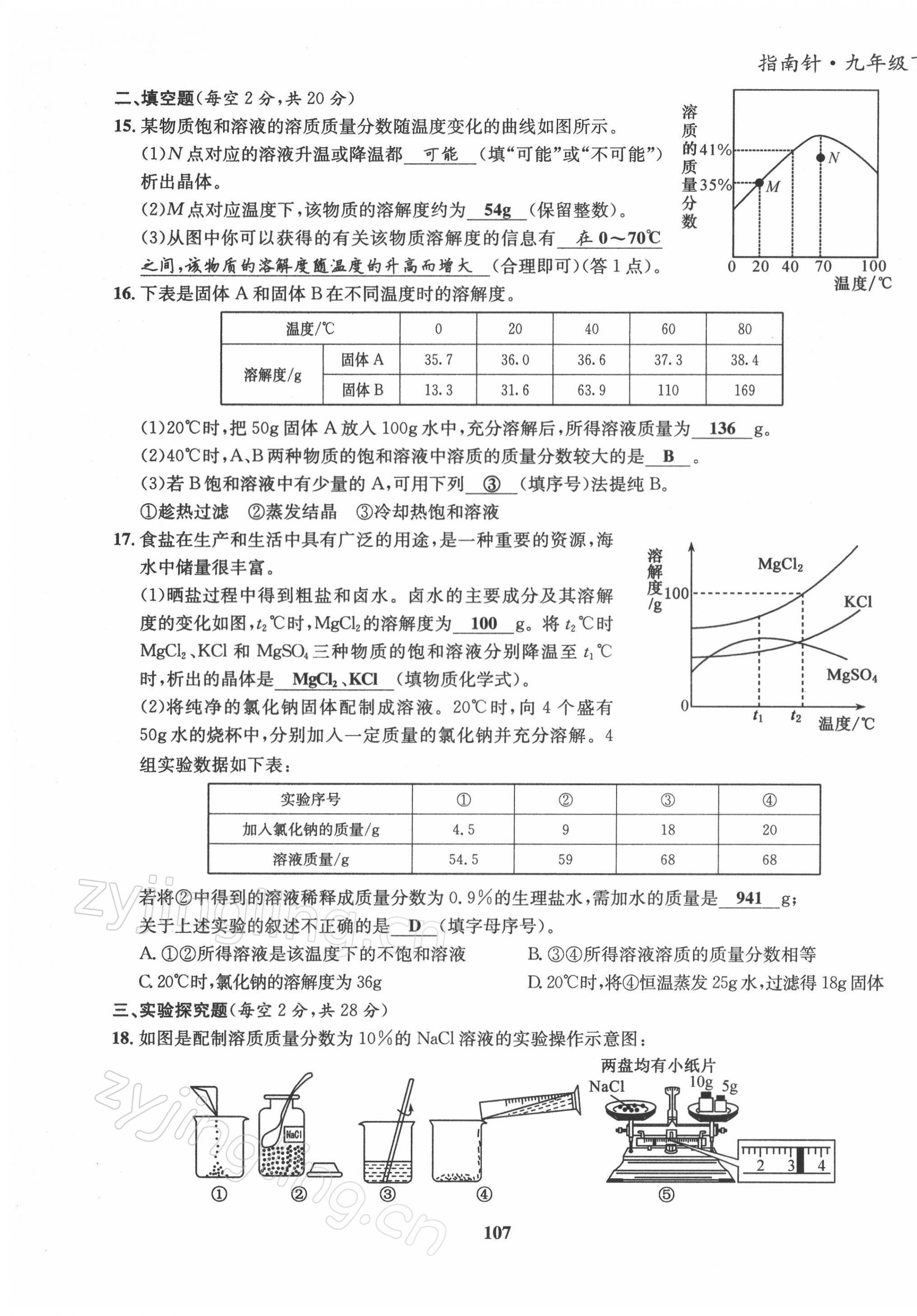 2022年指南針導(dǎo)學(xué)探究九年級化學(xué)下冊人教版 第7頁