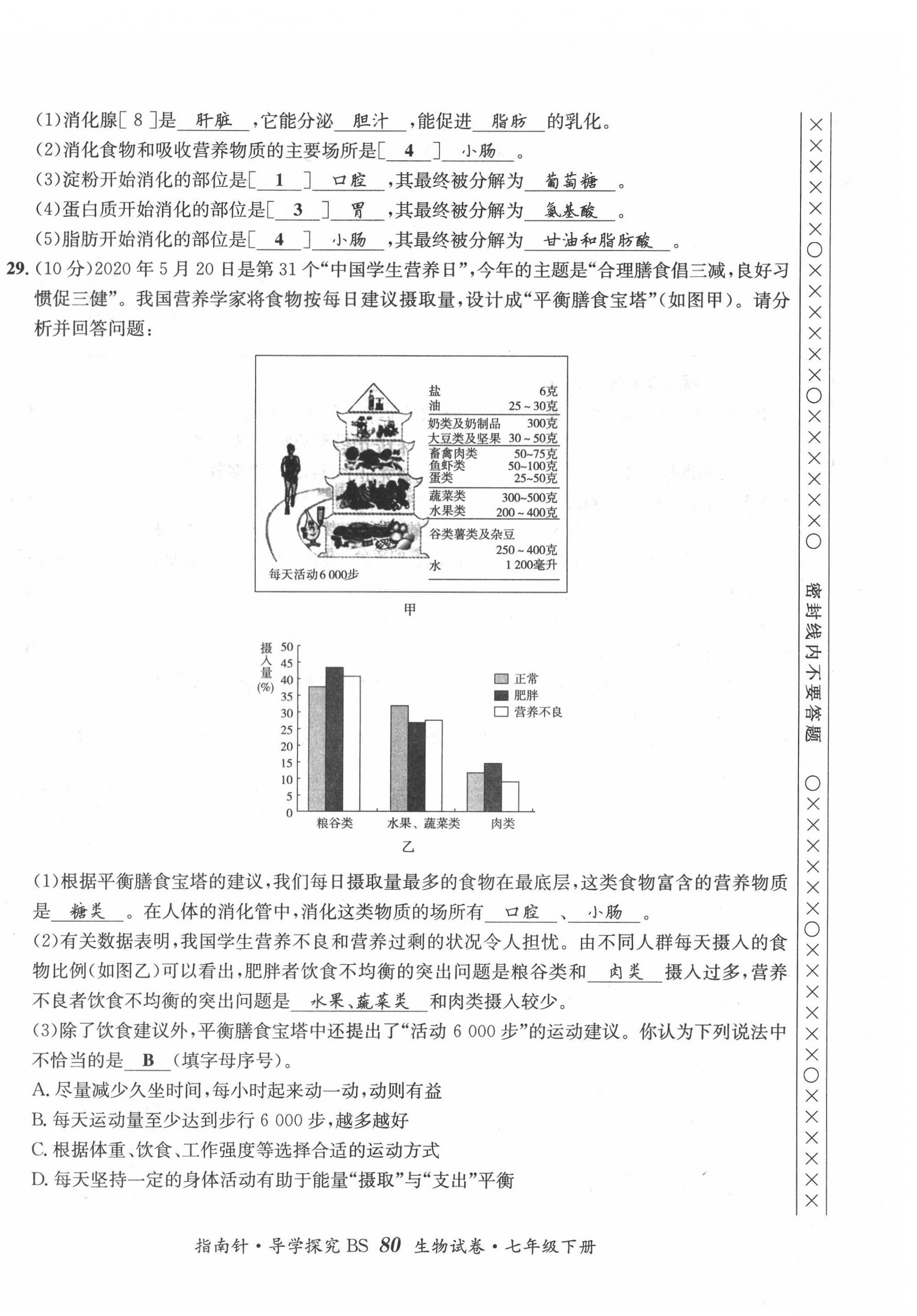 2022年指南針導學探究七年級生物下冊北師大版 第4頁