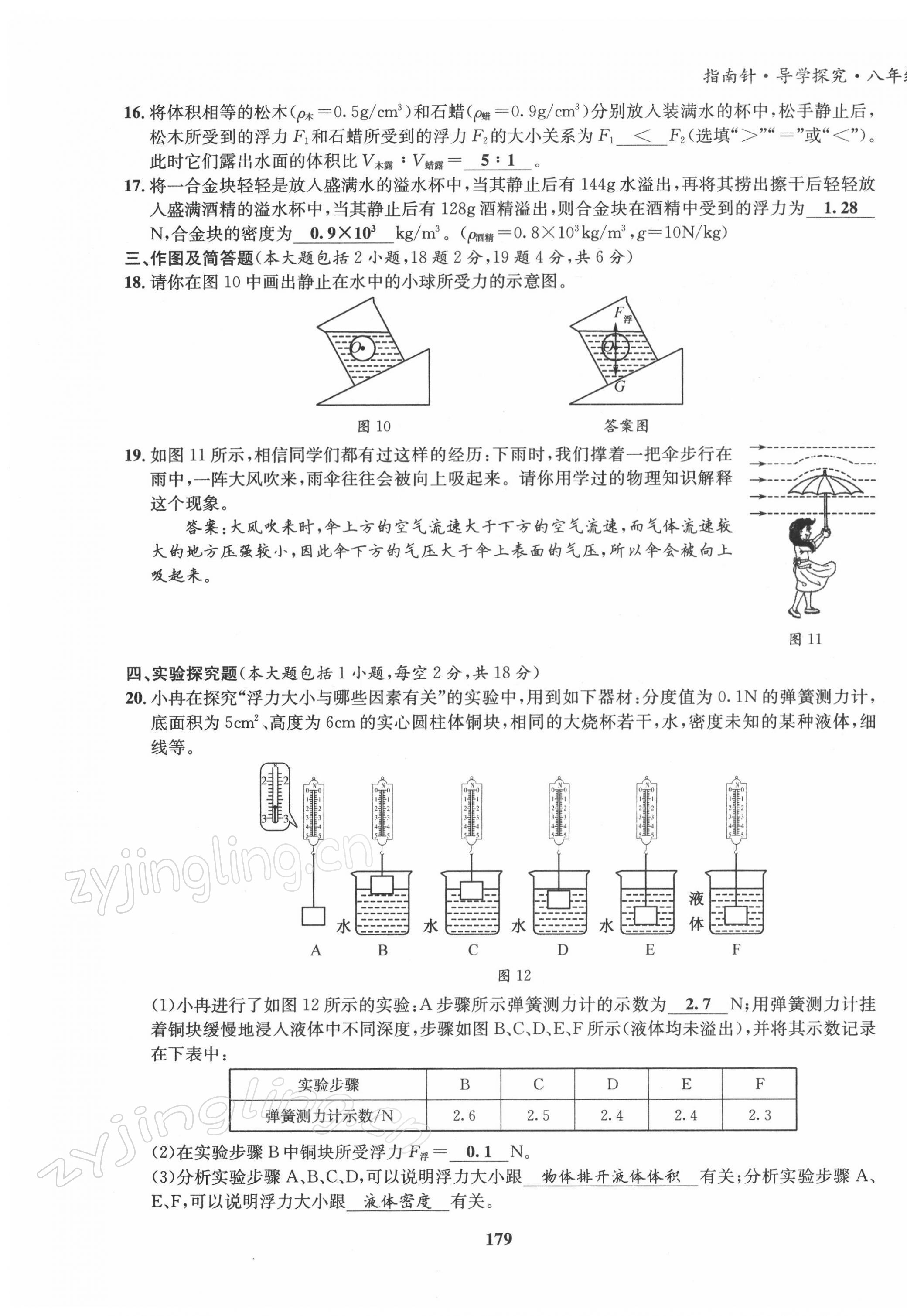 2022年指南针导学探究八年级物理下册教科版 第23页