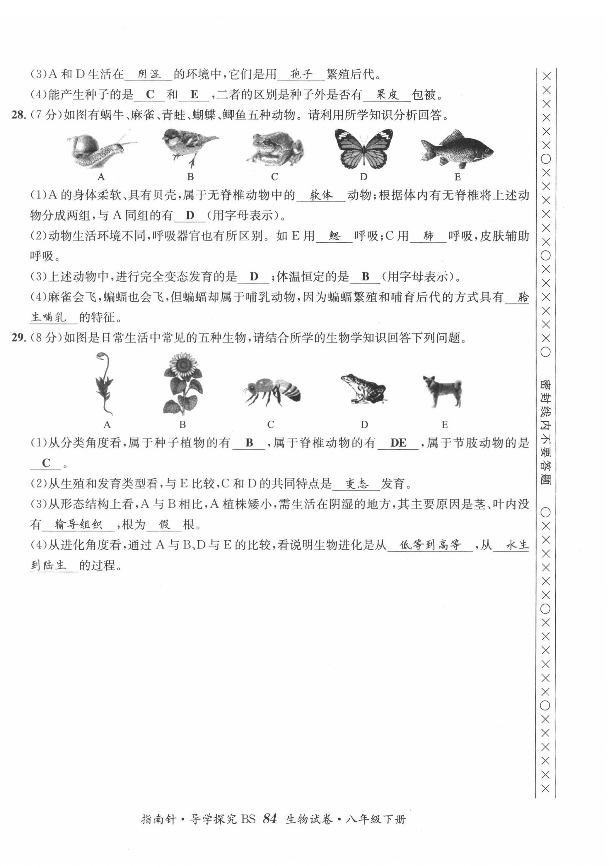 2022年指南針導(dǎo)學(xué)探究八年級生物下冊北師大版 第8頁