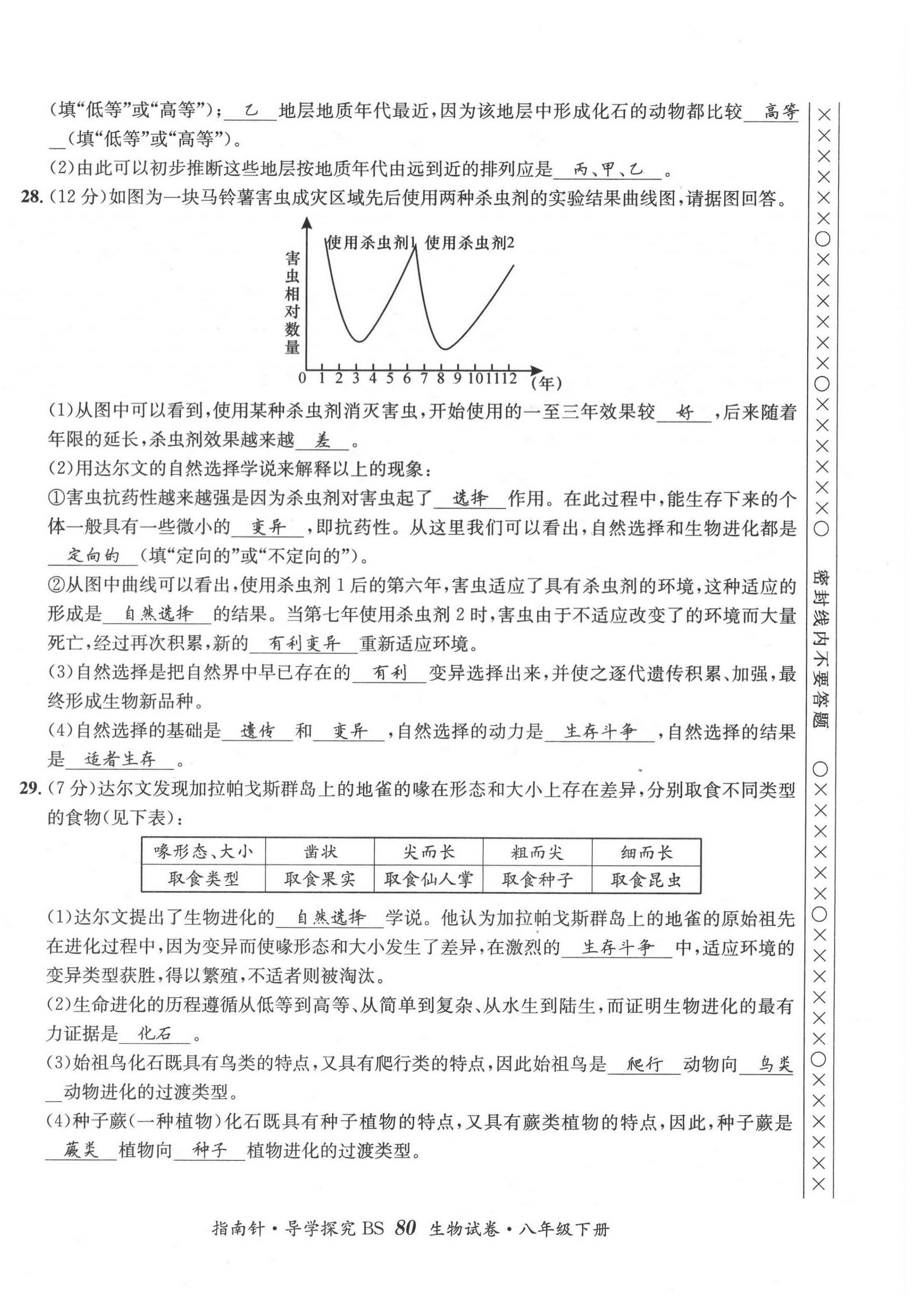 2022年指南針導(dǎo)學(xué)探究八年級(jí)生物下冊(cè)北師大版 第4頁(yè)