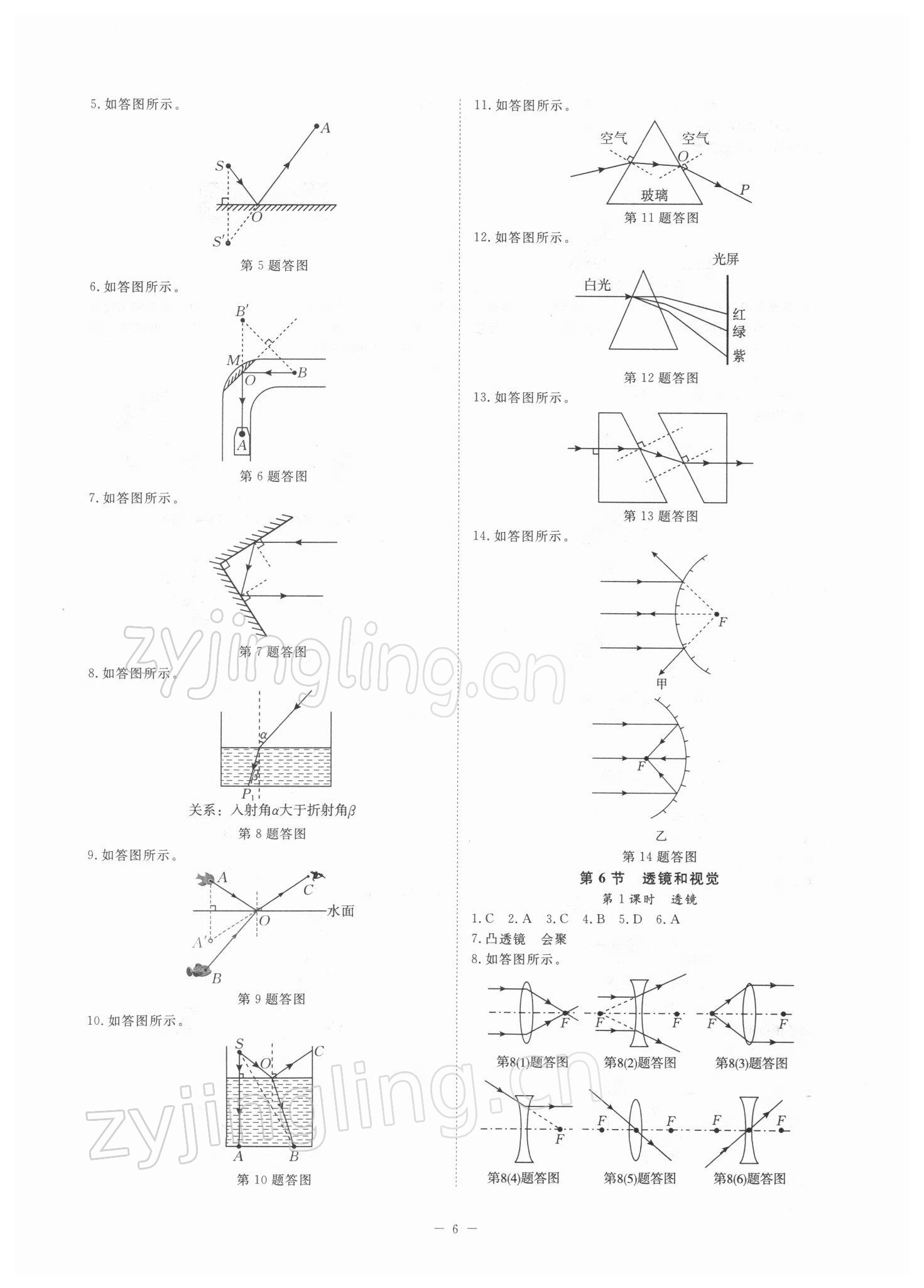 2022年全效學(xué)習(xí)七年級科學(xué)下冊浙教版精華版 參考答案第5頁