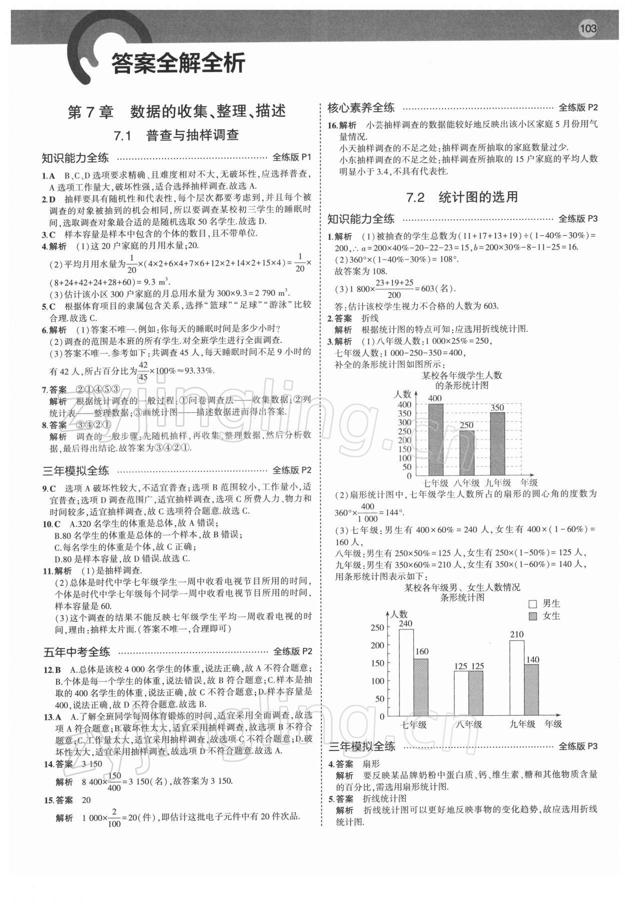 2022年5年中考3年模拟八年级数学下册苏科版 第1页