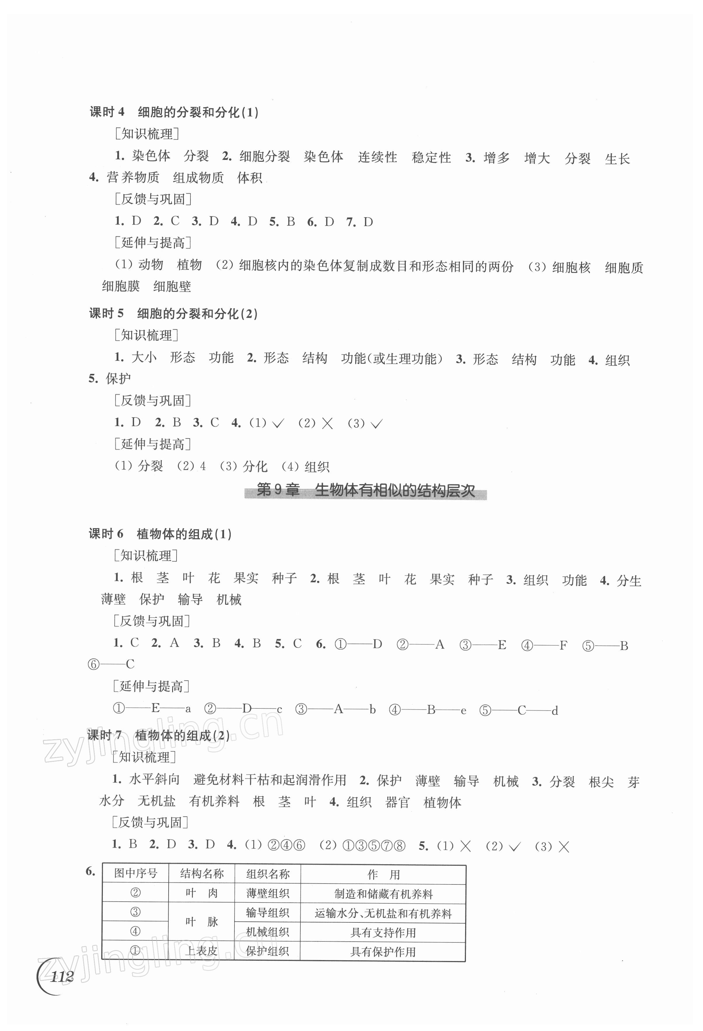 2022年同步練習(xí)江蘇七年級生物下冊蘇科版 第2頁