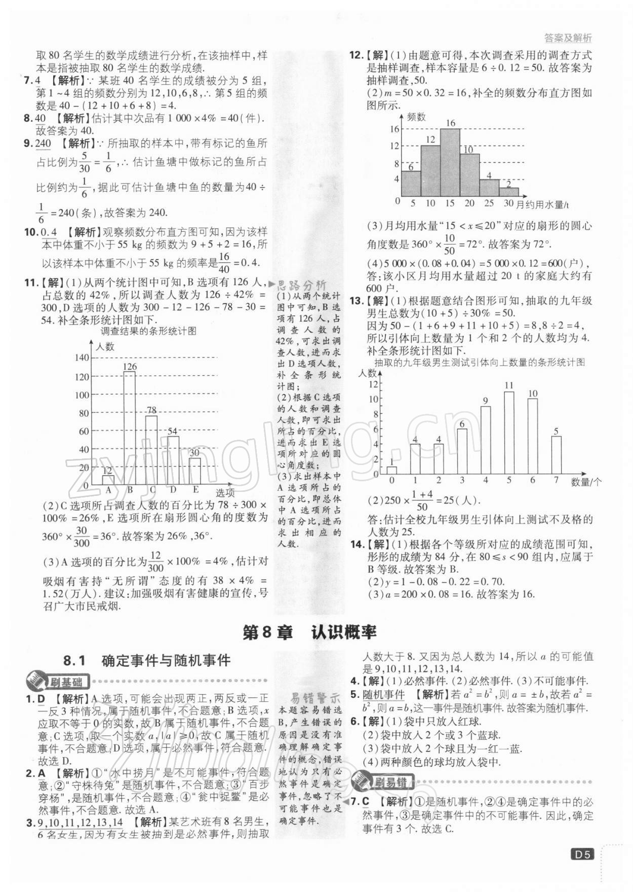 2022年初中必刷題八年級(jí)數(shù)學(xué)下冊(cè)江蘇版 參考答案第5頁(yè)