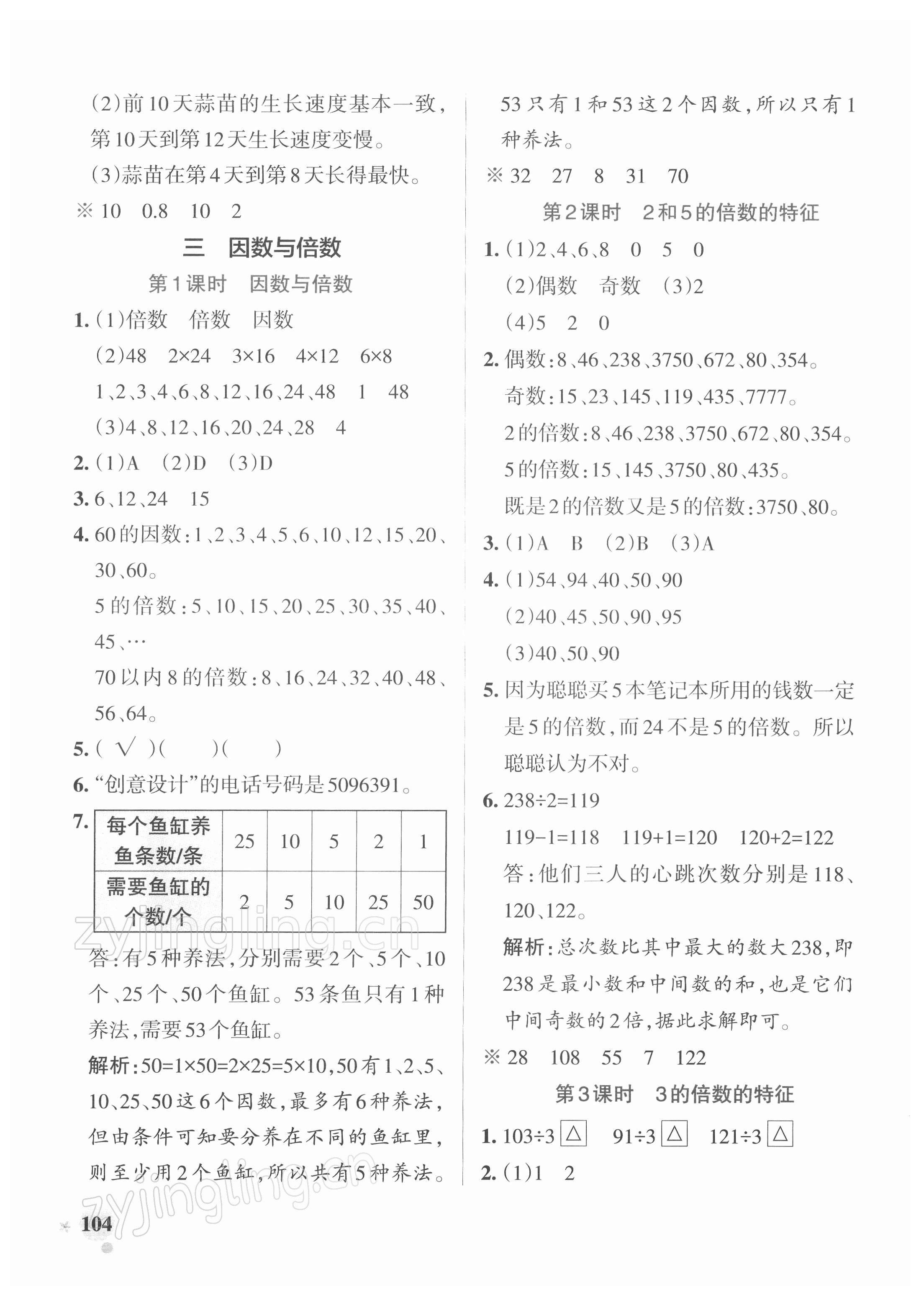 2022年小學(xué)學(xué)霸作業(yè)本五年級(jí)數(shù)學(xué)下冊(cè)蘇教版 參考答案第12頁