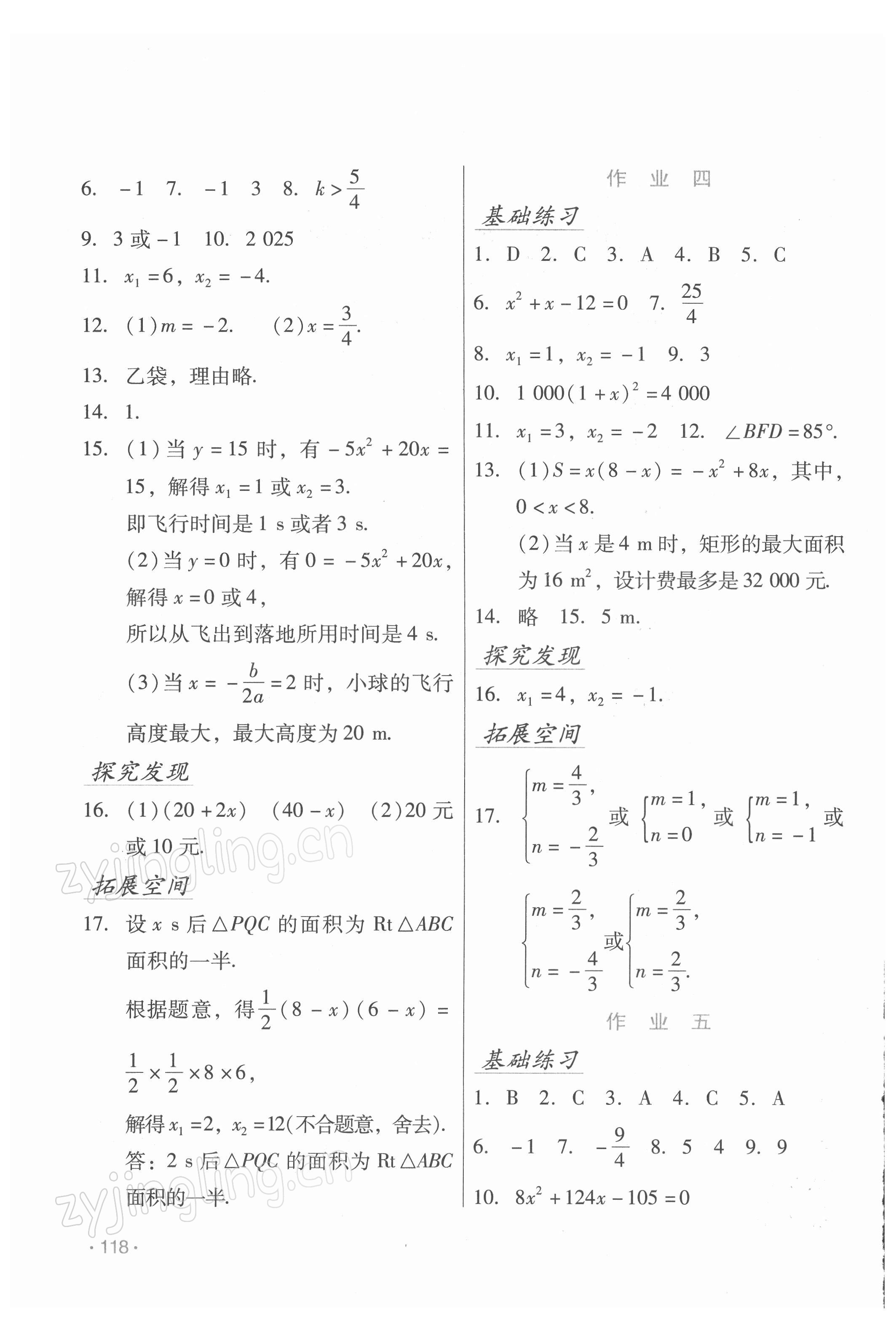 2022年假日数学寒假吉林出版集团股份有限公司九年级人教版 第2页