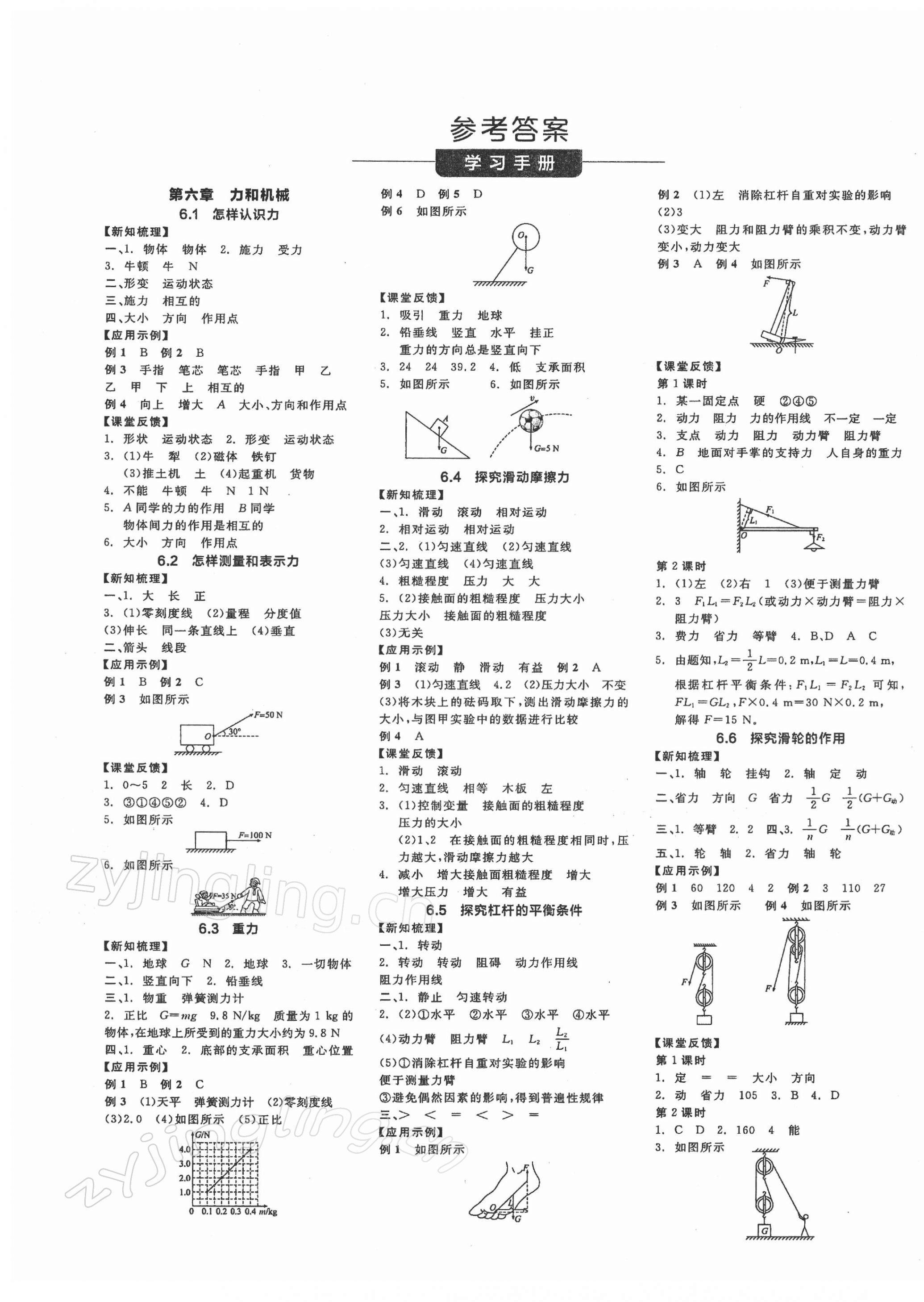 2022年全品學練考八年級物理下冊滬粵版 第1頁