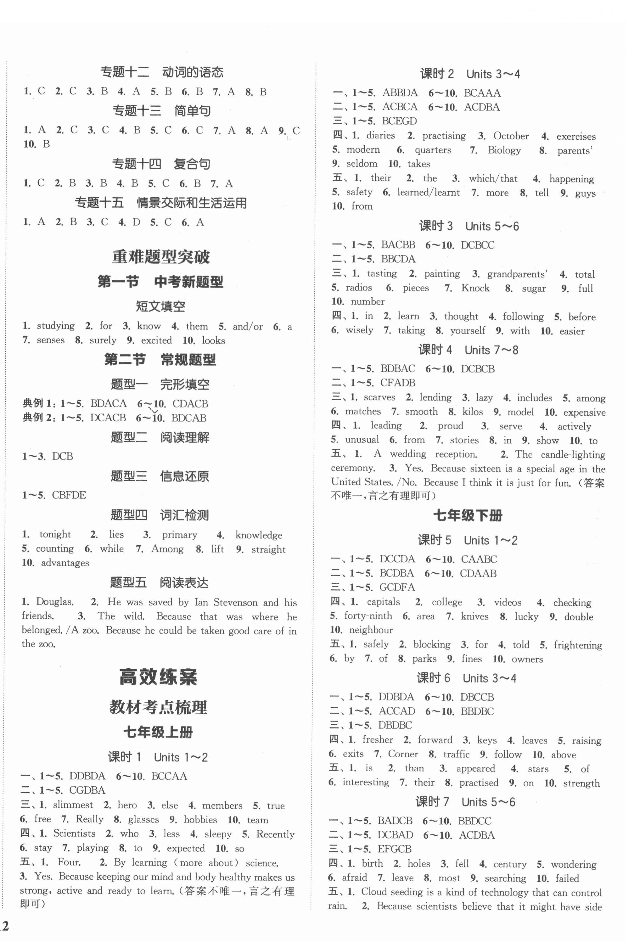 2022年通城1典中考复习方略英语苏州专版 第4页