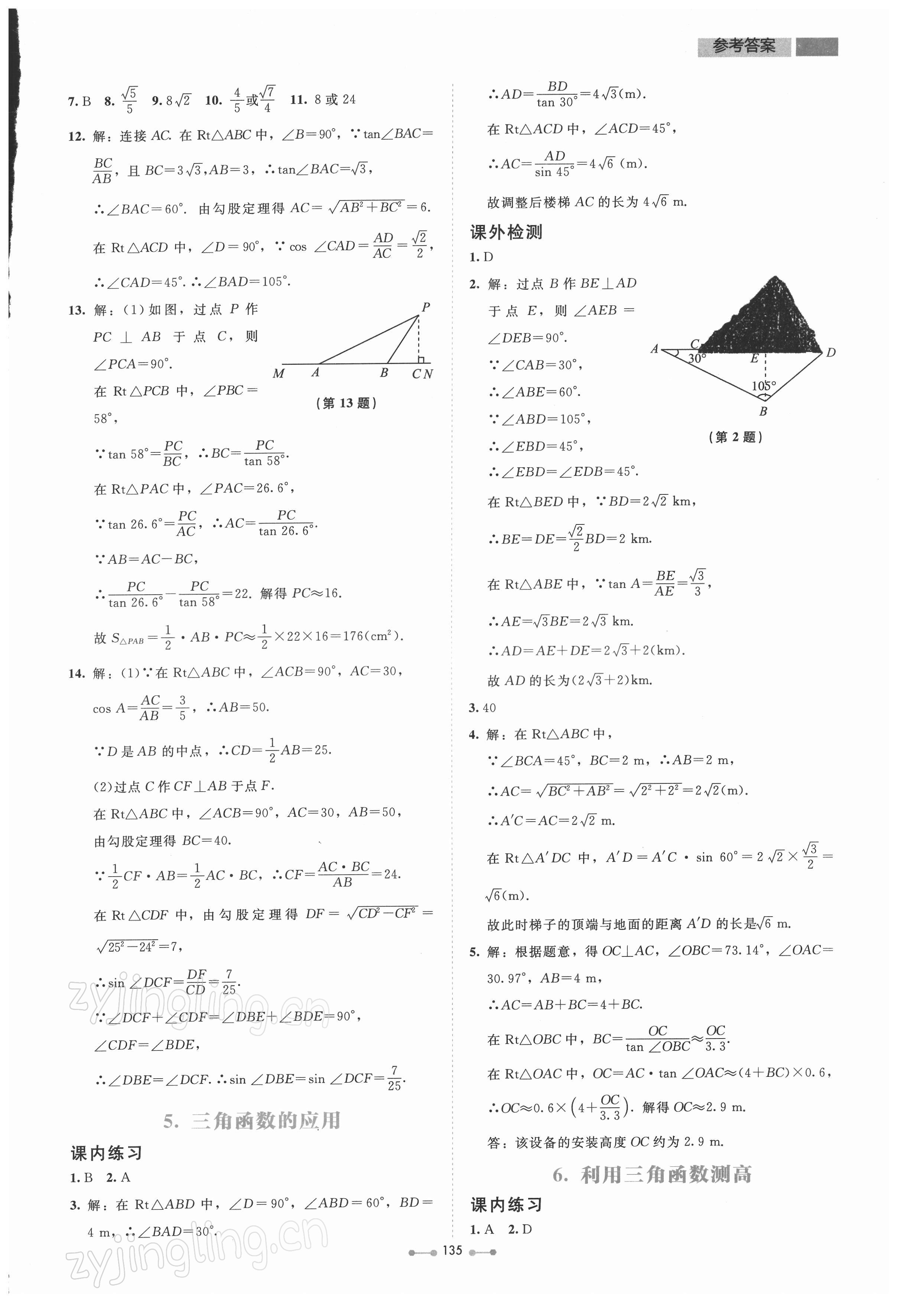 2022年伴你學北京師范大學出版社九年級數(shù)學下冊北師大版 第3頁