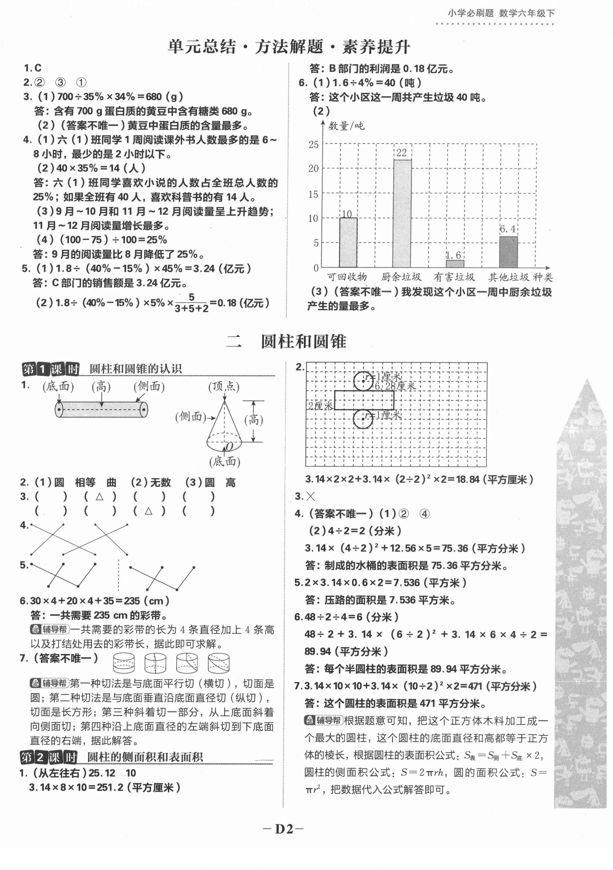 2022年小學(xué)必刷題六年級(jí)數(shù)學(xué)下冊(cè)蘇教版 第6頁(yè)