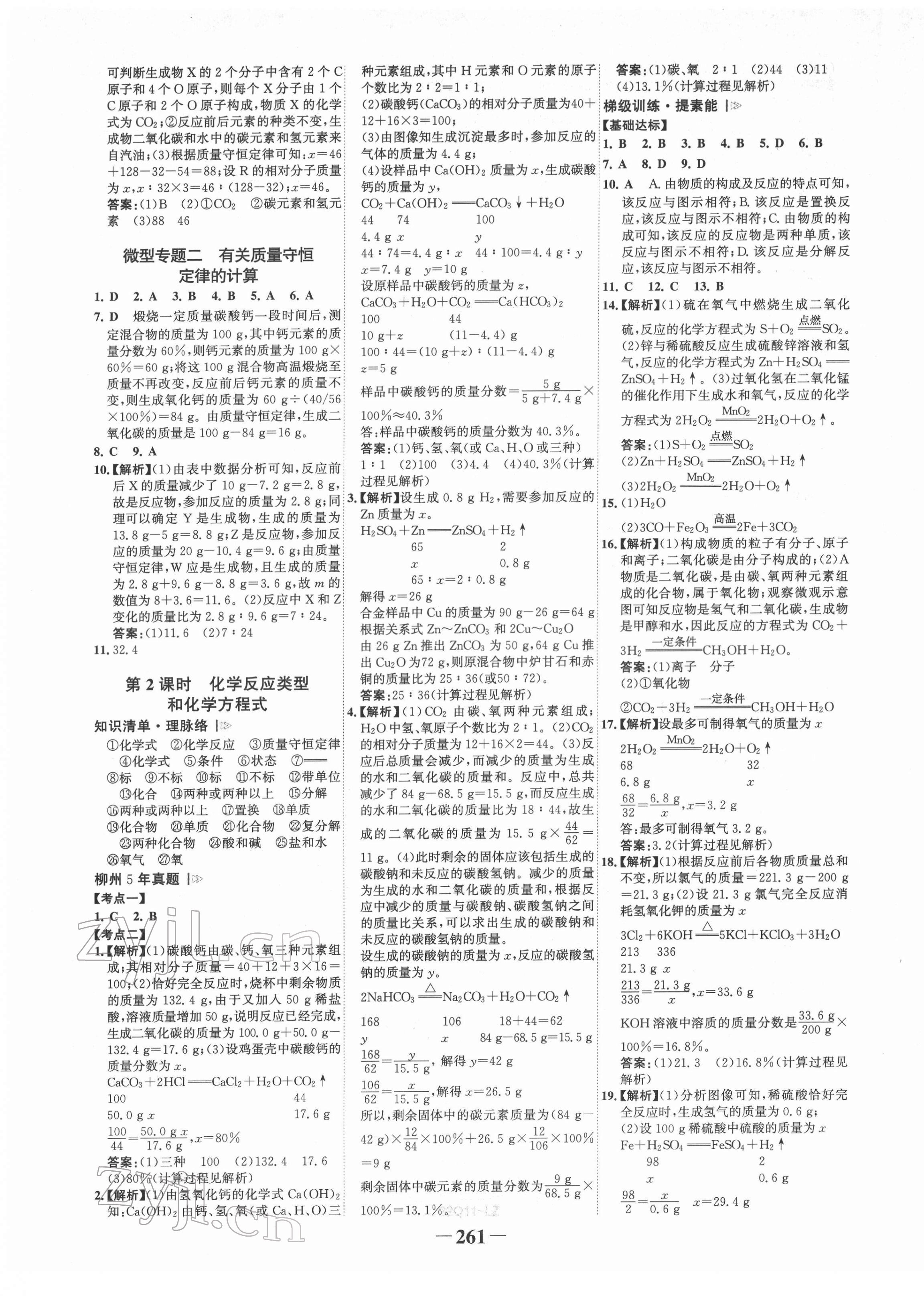 2022年世紀金榜初中全程復習方略化學人教版柳州專版 第9頁