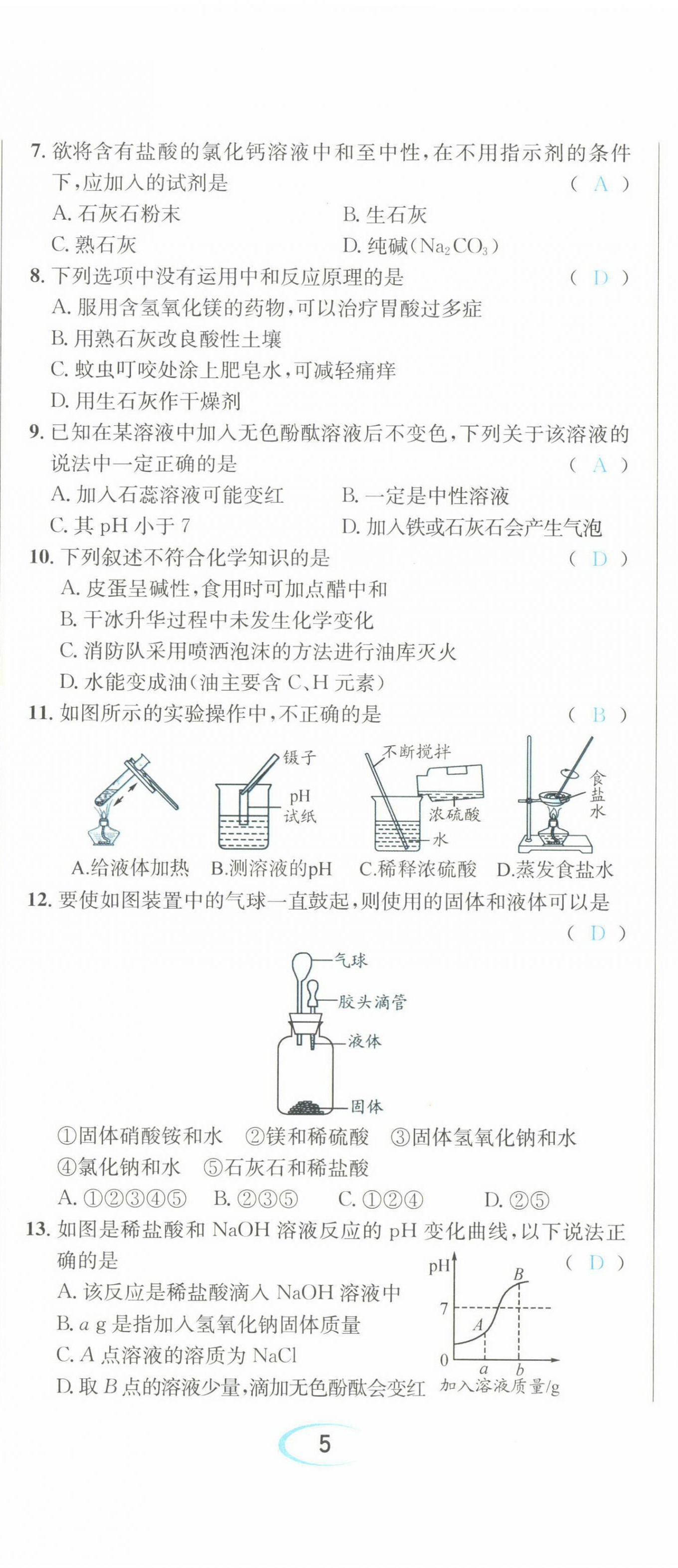 2022年蓉城學(xué)霸九年級(jí)化學(xué)下冊(cè)人教版 第14頁