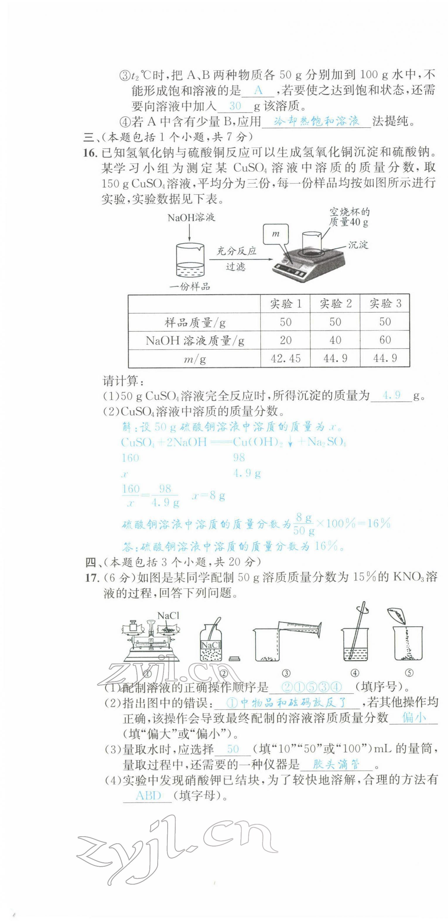 2022年蓉城學霸九年級化學下冊人教版 第10頁