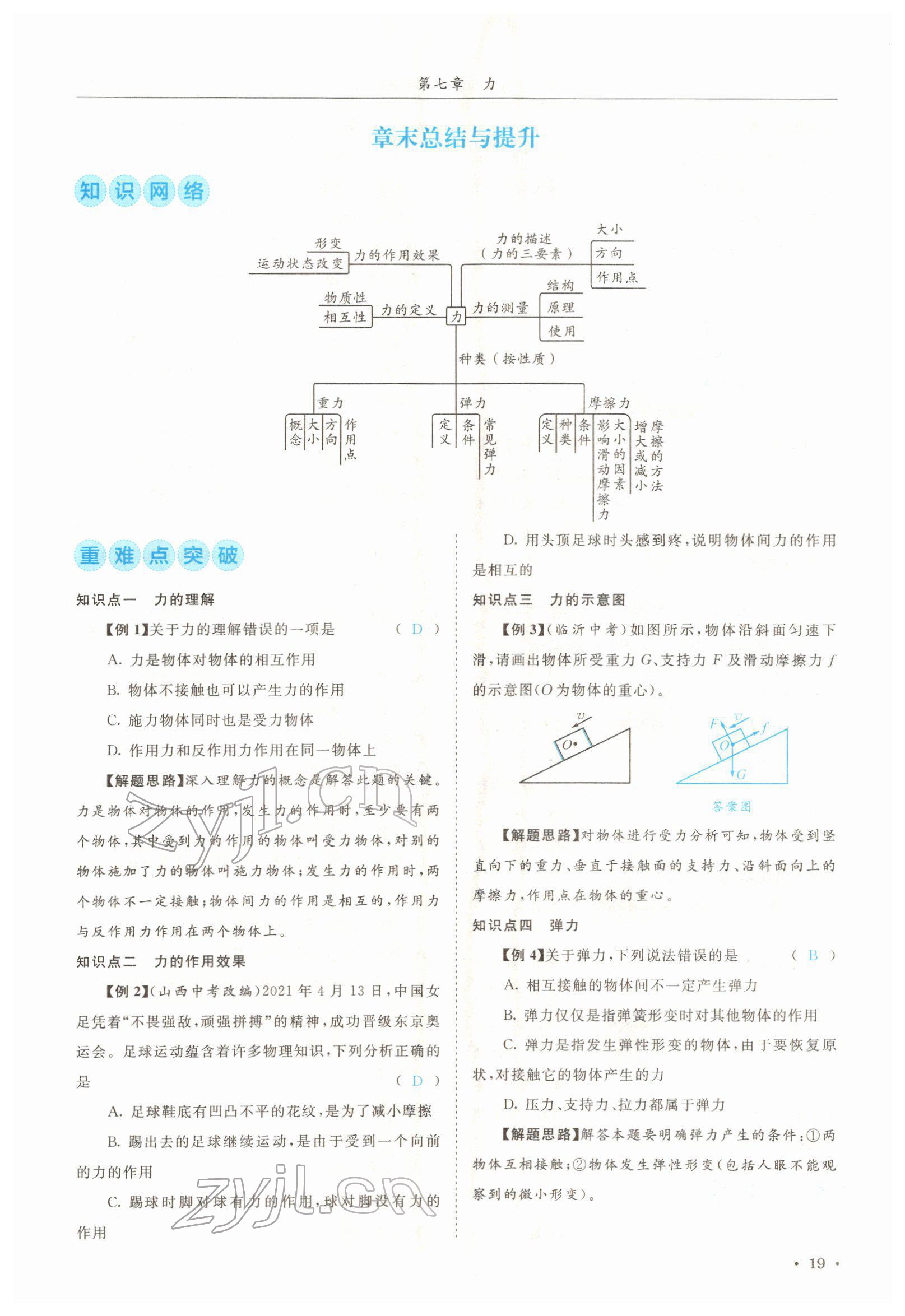 2022年蓉城學霸八年級物理下冊教科版 參考答案第19頁