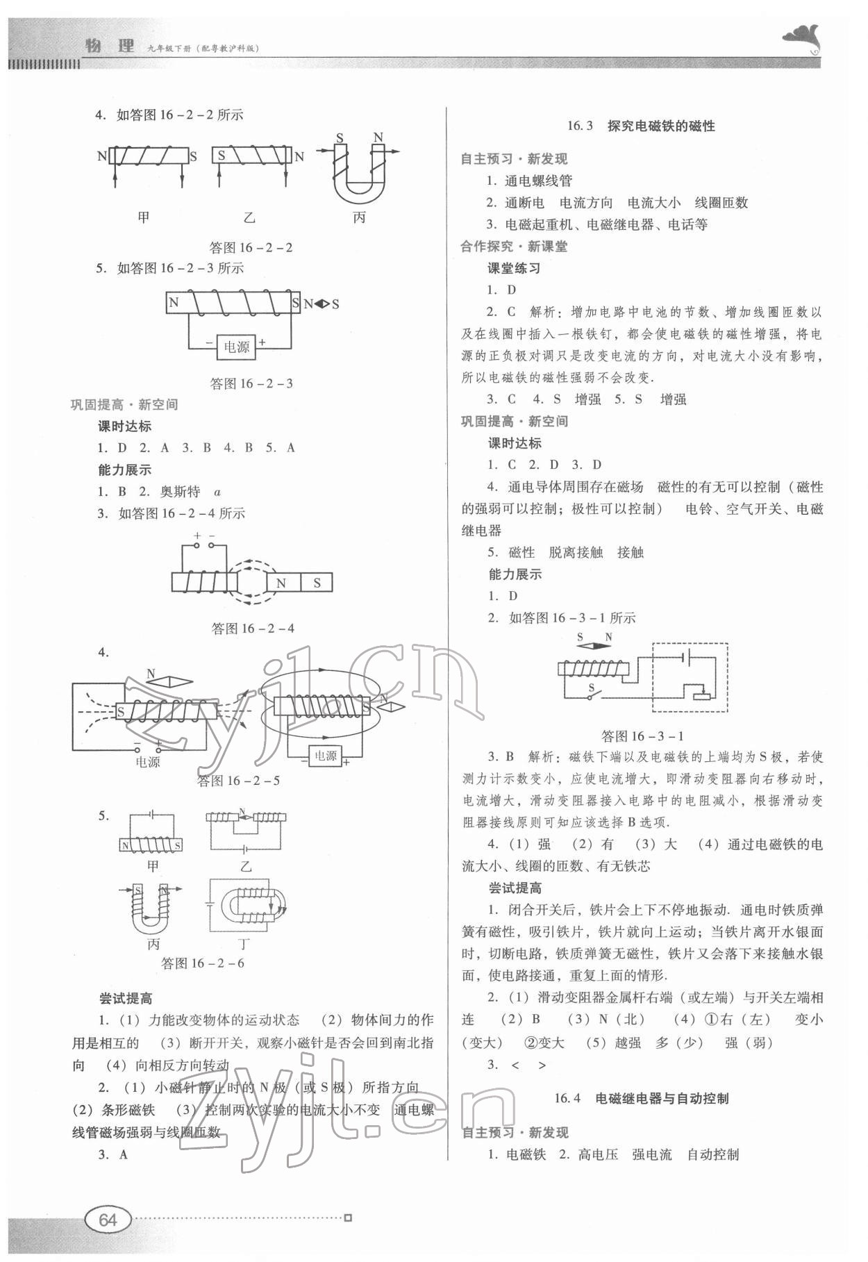 2022年南方新課堂金牌學(xué)案九年級物理下冊滬粵版 第2頁