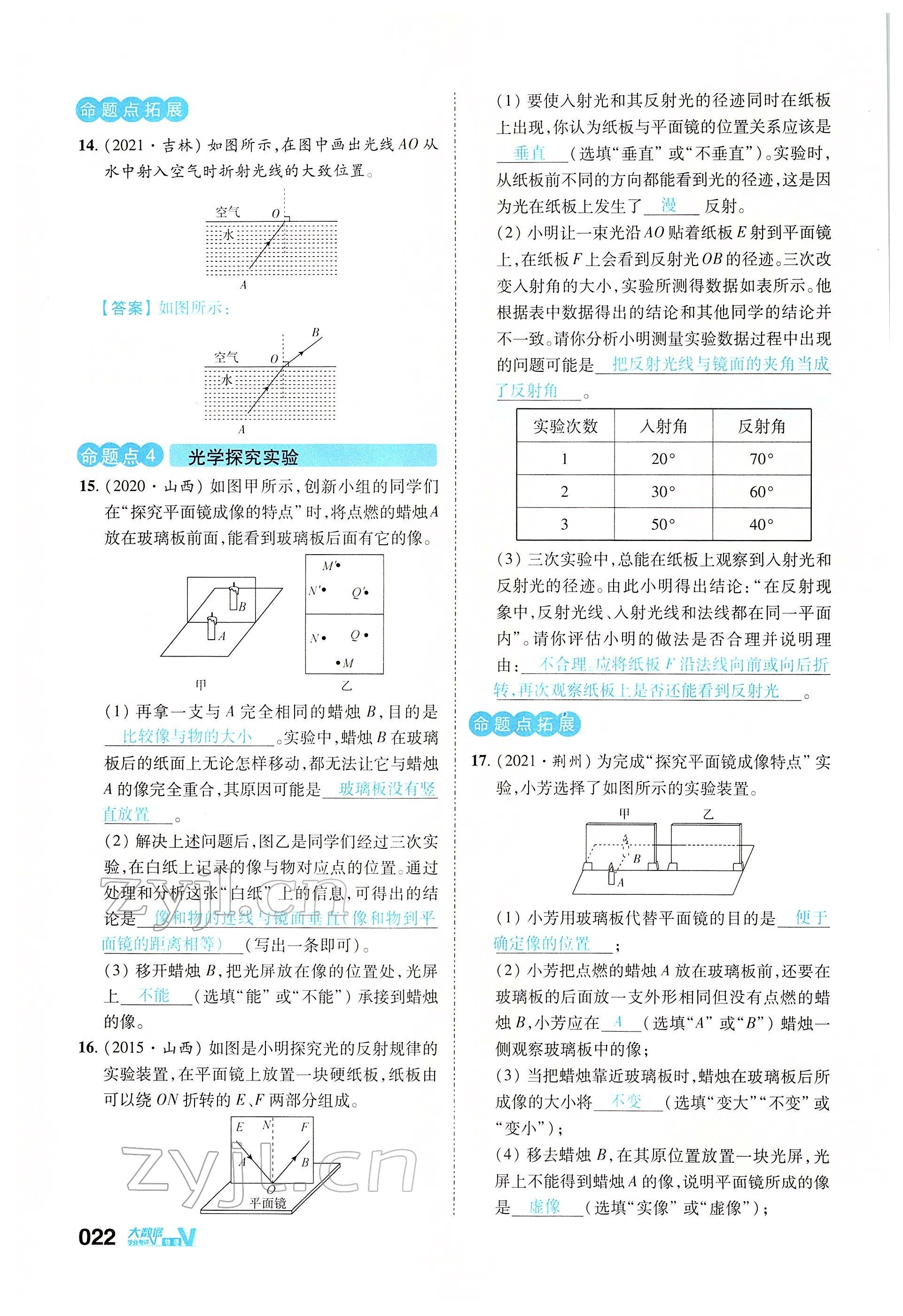 2022年大數(shù)據(jù)學業(yè)考評物理 參考答案第73頁