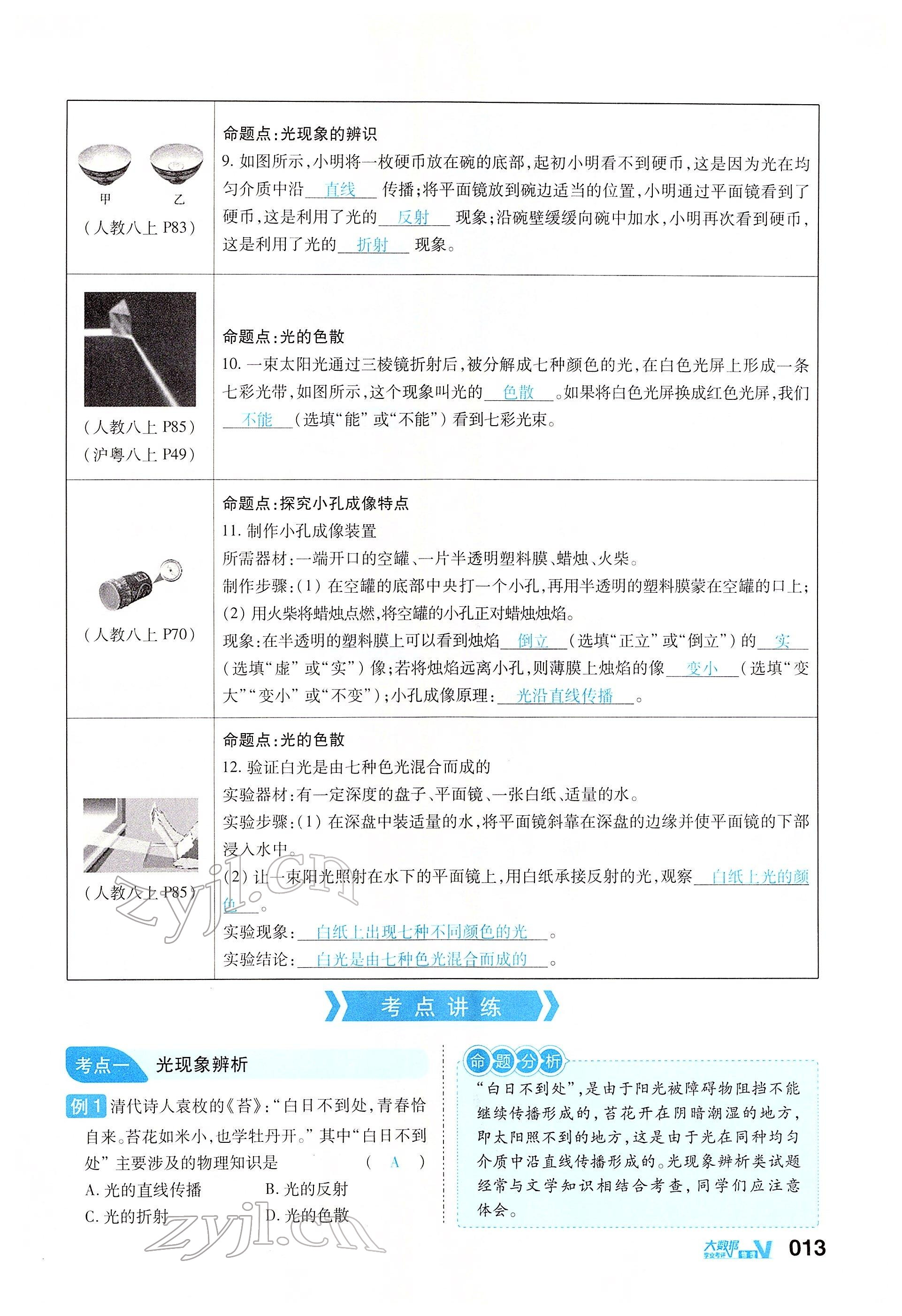 2022年大數(shù)據(jù)學(xué)業(yè)考評物理 參考答案第37頁