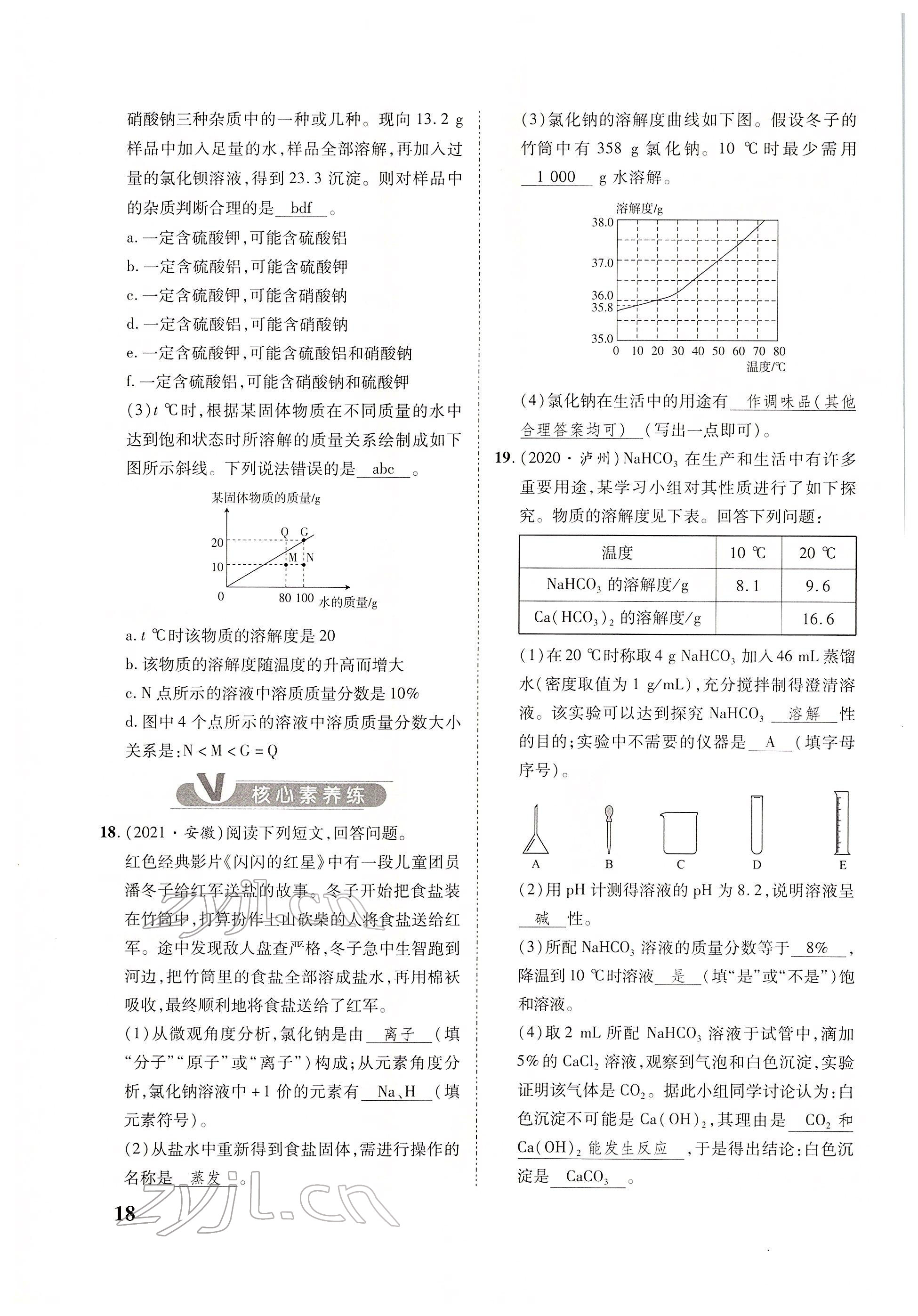 2022年大數(shù)據(jù)學(xué)業(yè)考評化學(xué) 參考答案第42頁