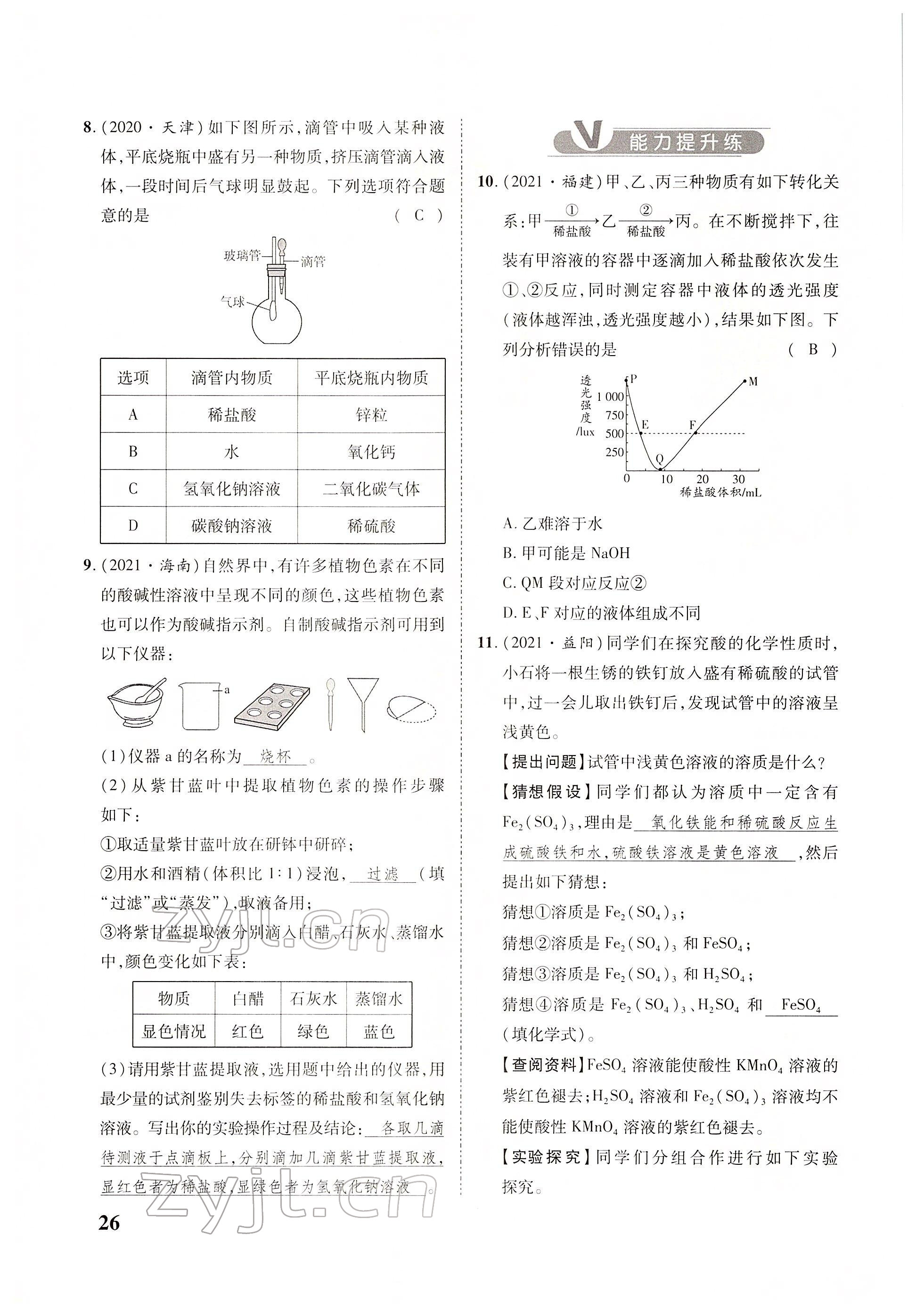 2022年大數(shù)據(jù)學業(yè)考評化學 參考答案第55頁