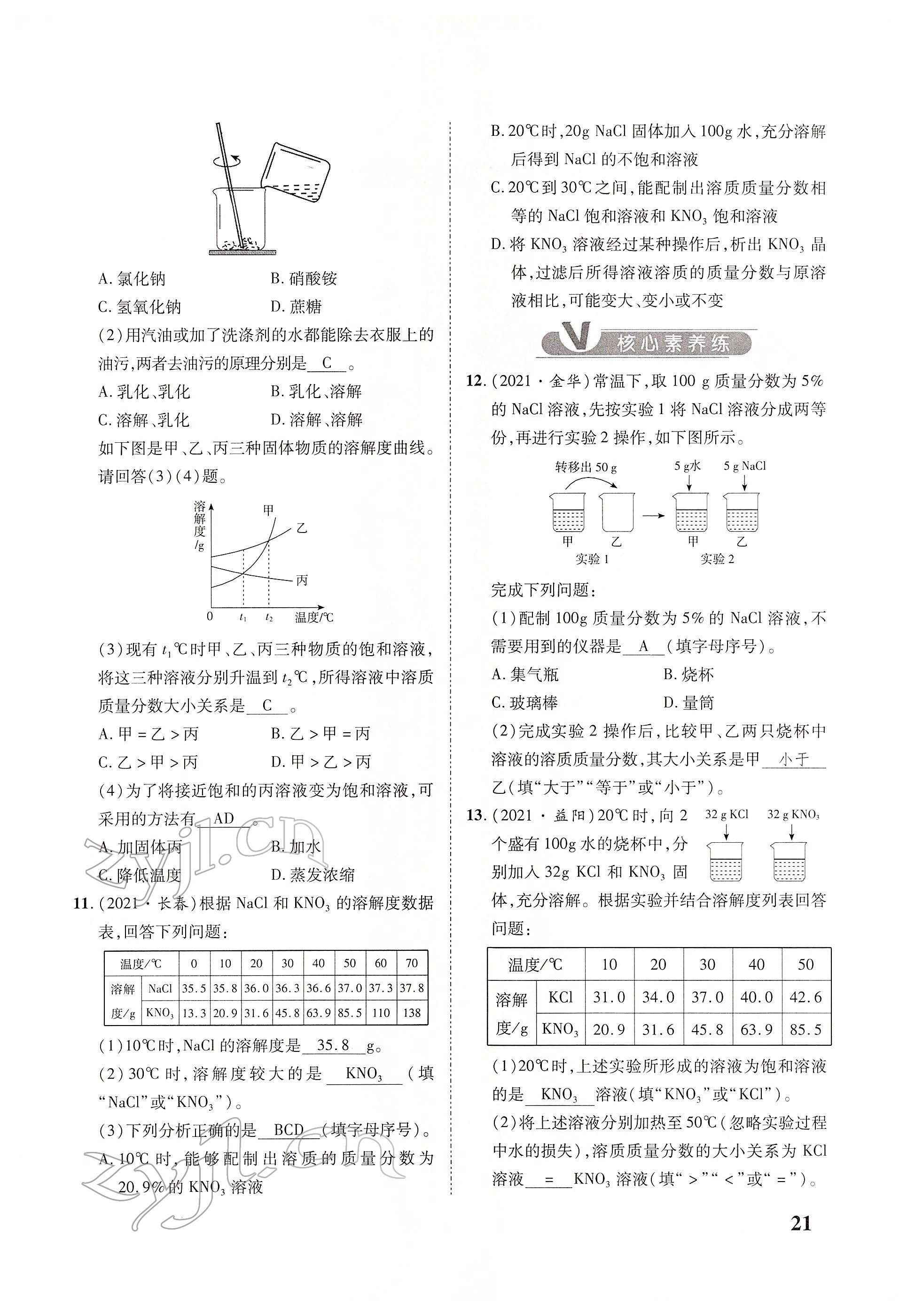 2022年大數(shù)據(jù)學(xué)業(yè)考評(píng)化學(xué) 參考答案第48頁